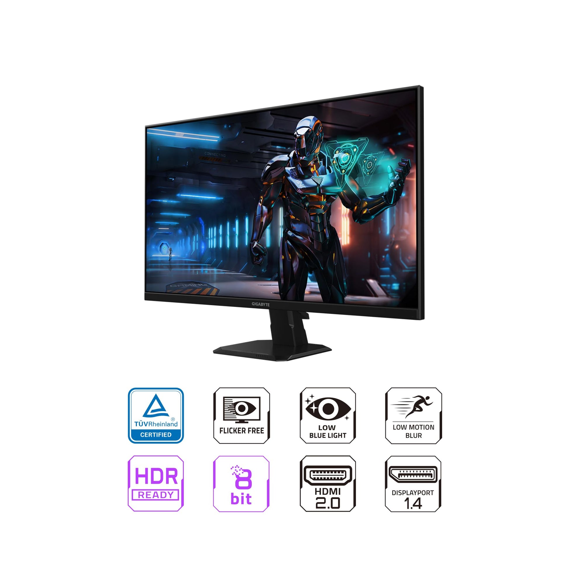 GIGABYTE GS27F - Monitor de juego de 27 pulgadas 165Hz 1080P, visualización IPS SS 1920 x 1080, tiempo de respuesta de 1 ms (MPRT), listo para HDR, FreeSync Premium, 1 puerto de visualización 1.4, 2 x