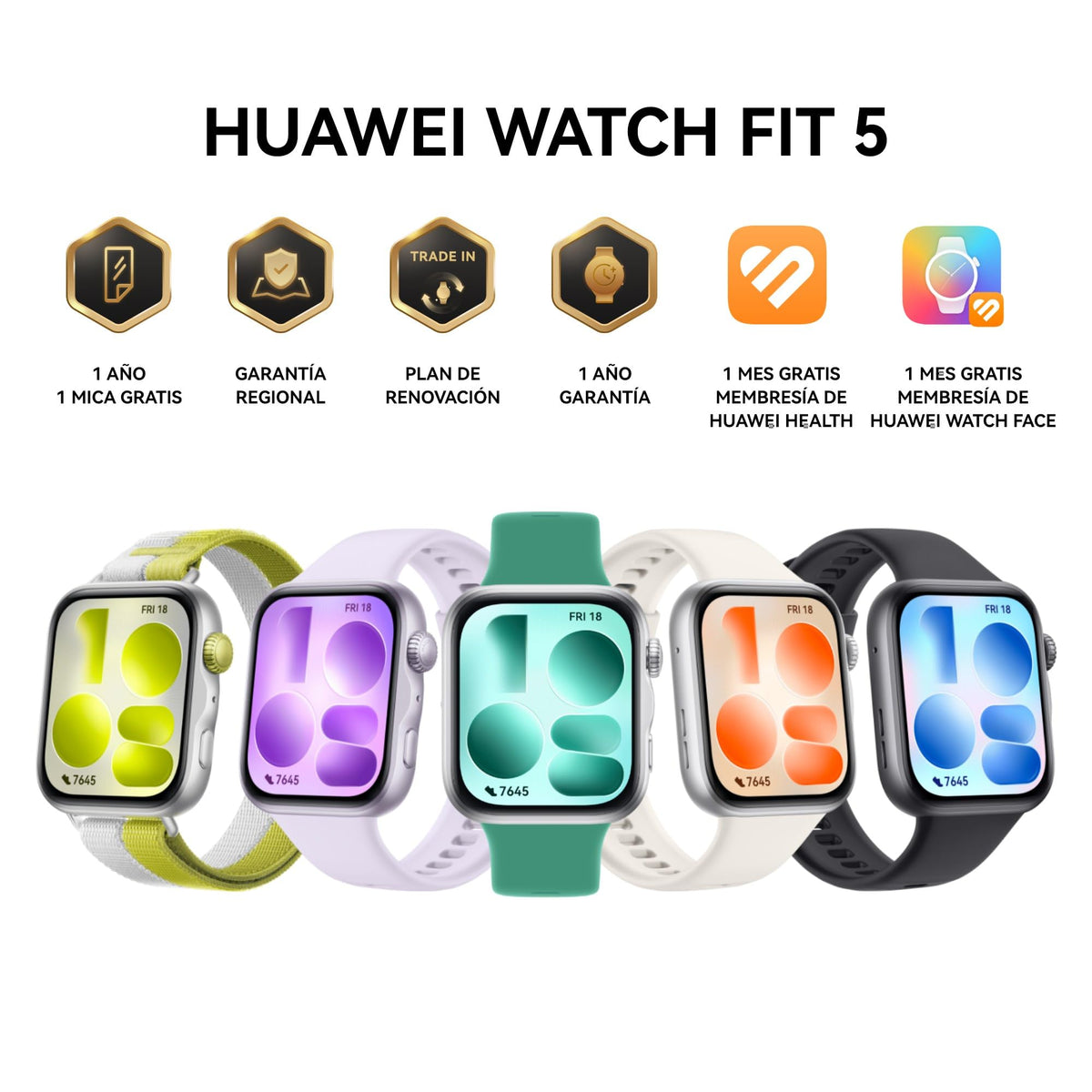 Smartwatch HUAWEI Watch FIT 5 Morado con GPS