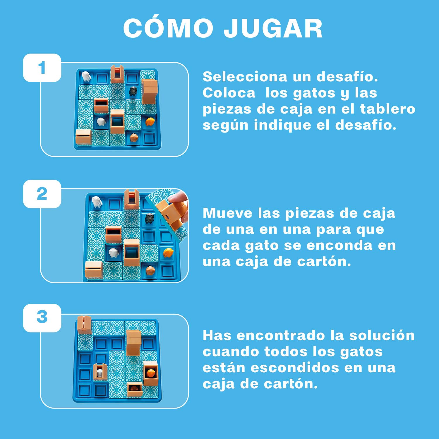 Juego de Lógica Smart Games Gatos y Cajas