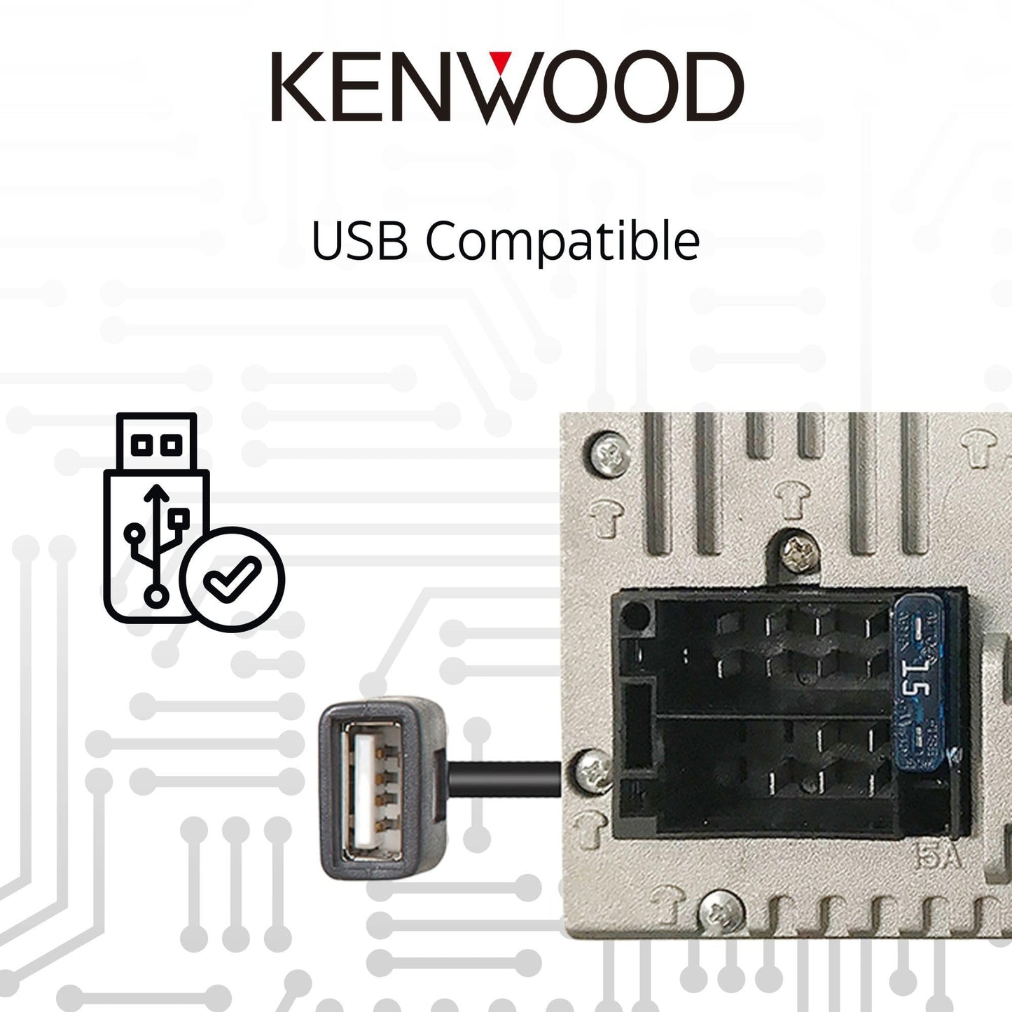 Kenwood DMX129BT Receptor multimedia con Bluetooth