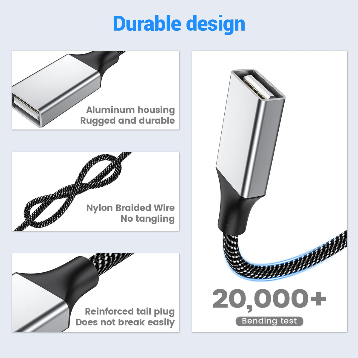 Cable Divisor USB 2.0 MOGOOD Negro 1 en 3 Salidas USB A Macho a 3 Hembras