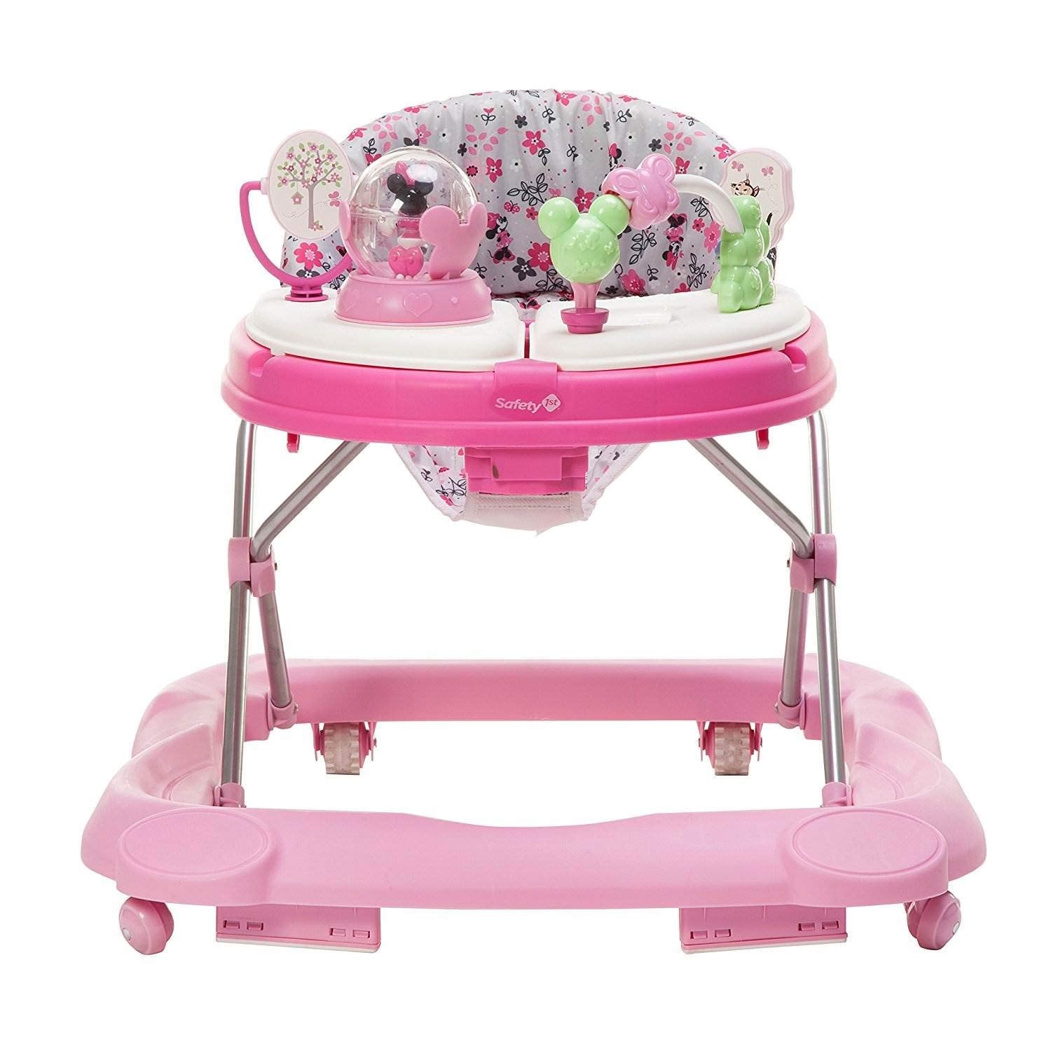 Disney Baby Minnie Mouse Music and Lights Baby Walker with Activity Tray (Garden Delight)