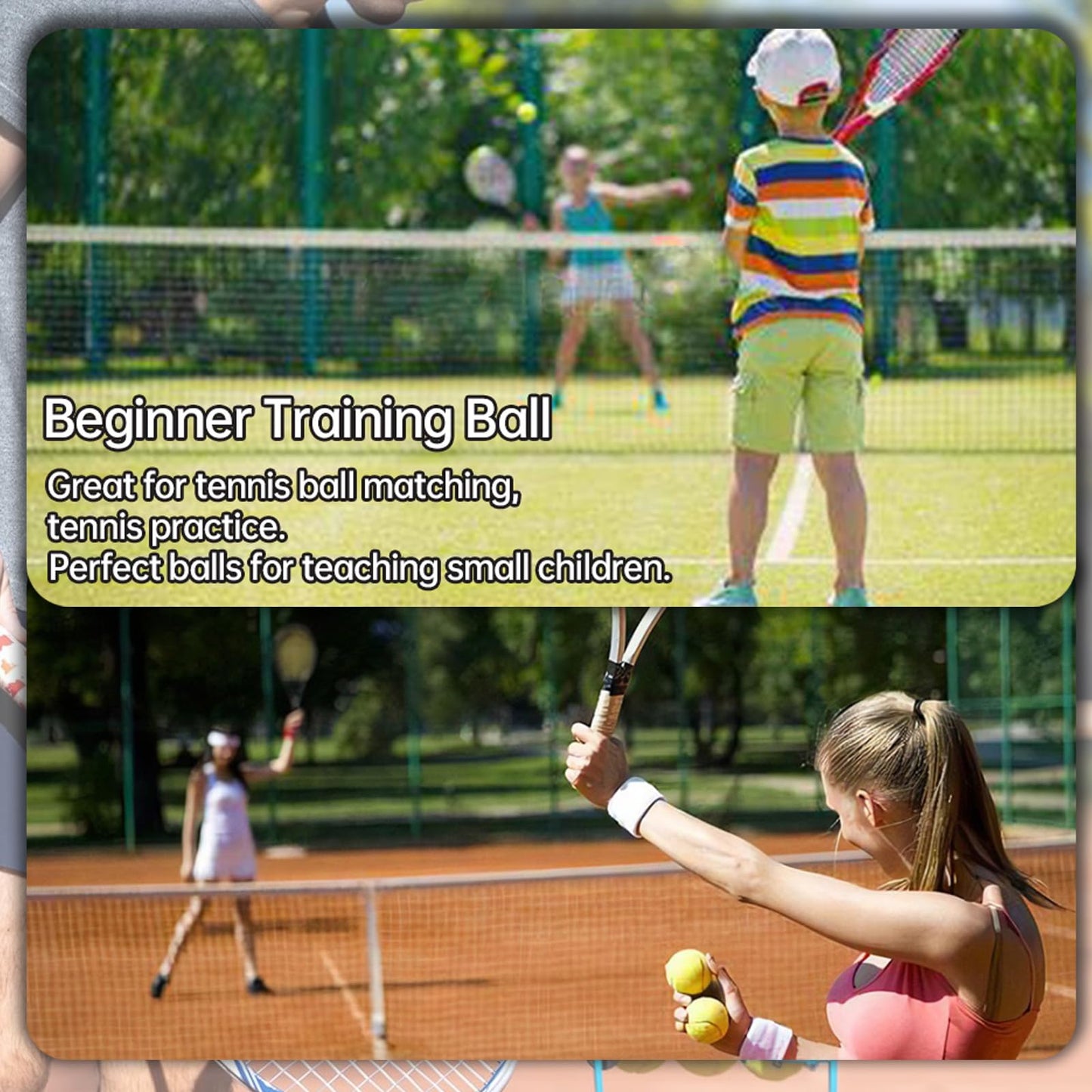 Magicorange - Pelotas de tenis, paquete de 12 pelotas de entrenamiento avanzadas, vienen con bolsa de malla para un fácil transporte, buenas para entrenamiento principiante (rosa)