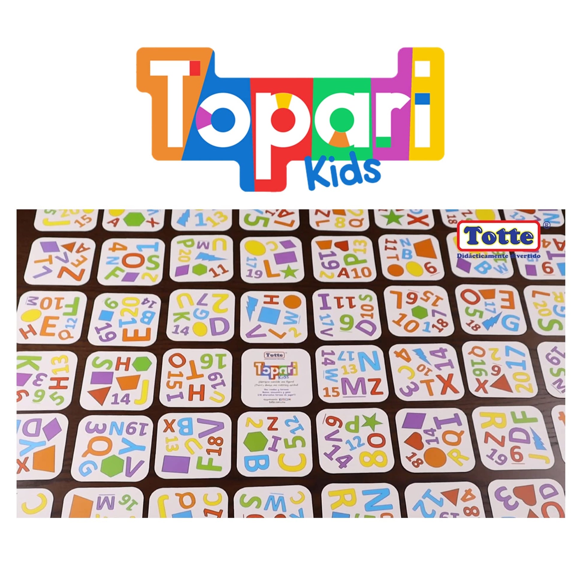 Juego de Cartas Topari Totte Siempre Coincide Una Figura 10 Formas de Jugar para Niños