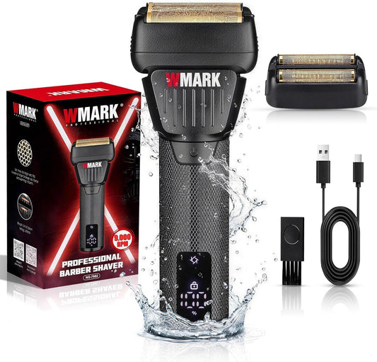 Afeitadora Eléctrica WMARK 9000RPM Recargable Inalámbrica Húmeda y Seca para Hombre