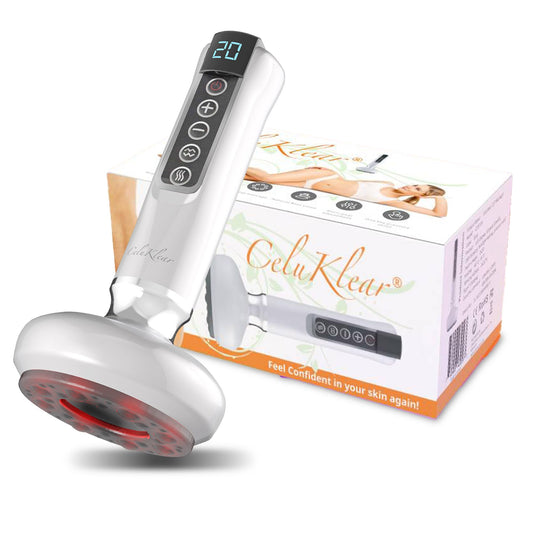 Nuflair Masajeador Eléctrico De Ventosas Celuklear Cvt 3 En 1: Máquina De Ventosas Para Celulitis, Masaje De Tejido Profundo Y Drenaje Linfático. Succión Ajustable Que Favorece La Circulación Y La Sal