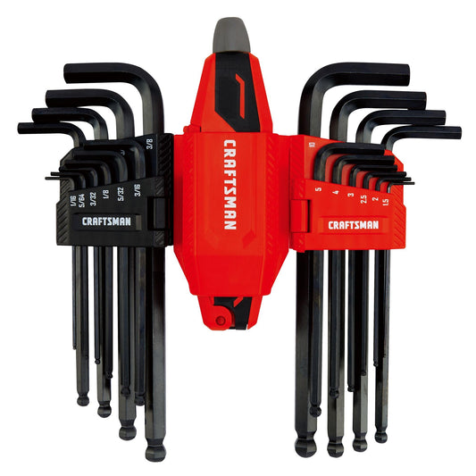 CRAFTSMAN - Juego de llaves Allen hexagonales universales L-a-T, 20 piezas (CMHT26028)