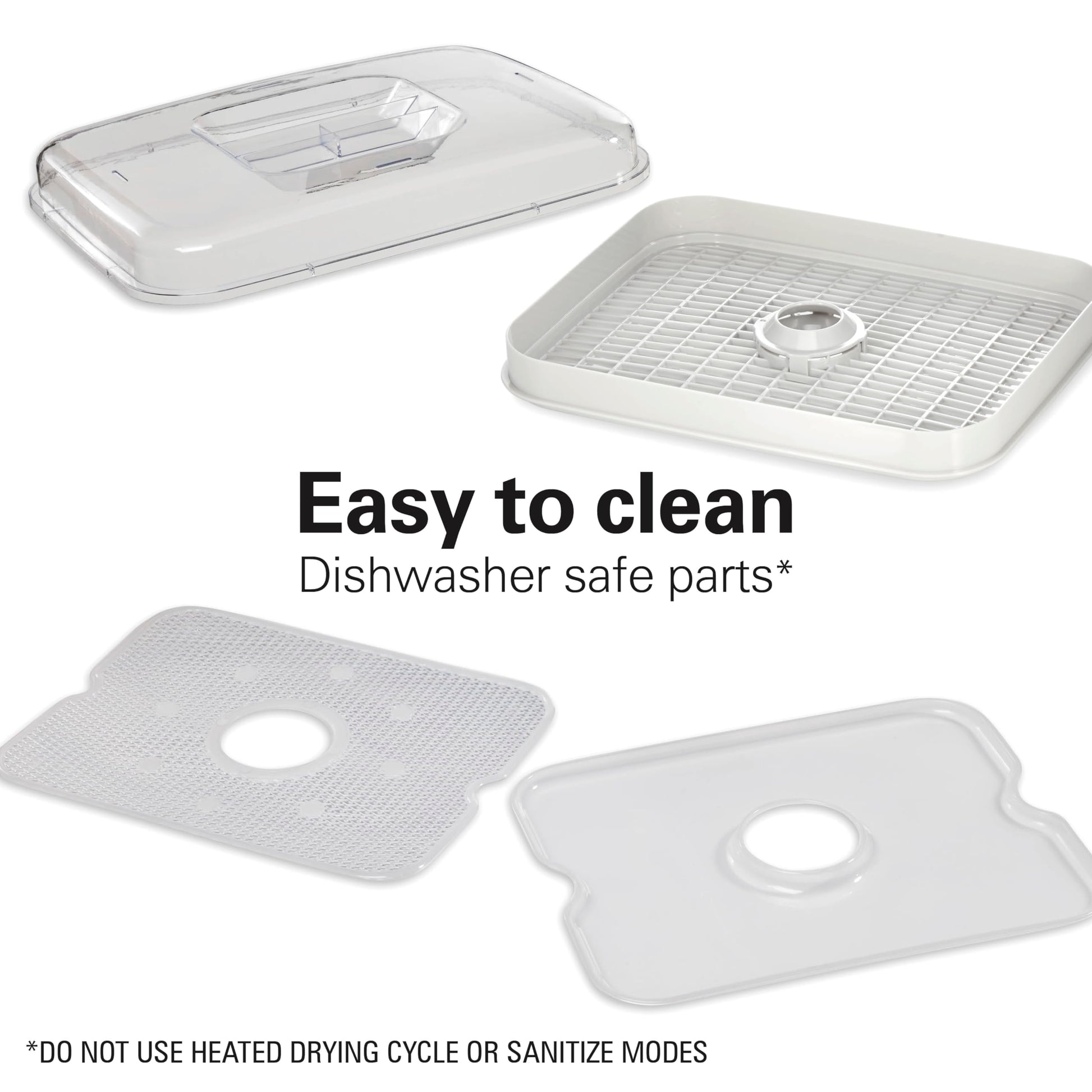 Deshidratador de Alimentos Hamilton Beach Gris con 5 Bandejas Apilables