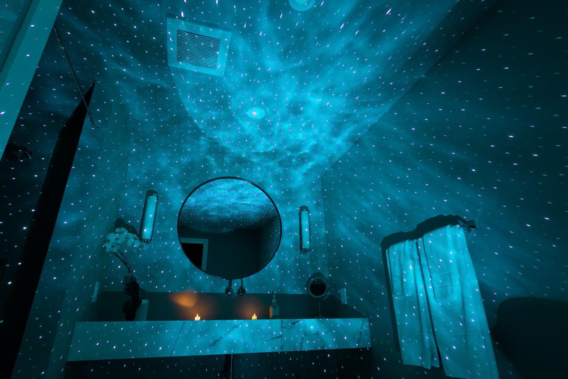 BlissLights Sky Lite Evolve - Proyector de estrellas, galaxias y nebulosa, LED, WiFi App (estrellas azules)