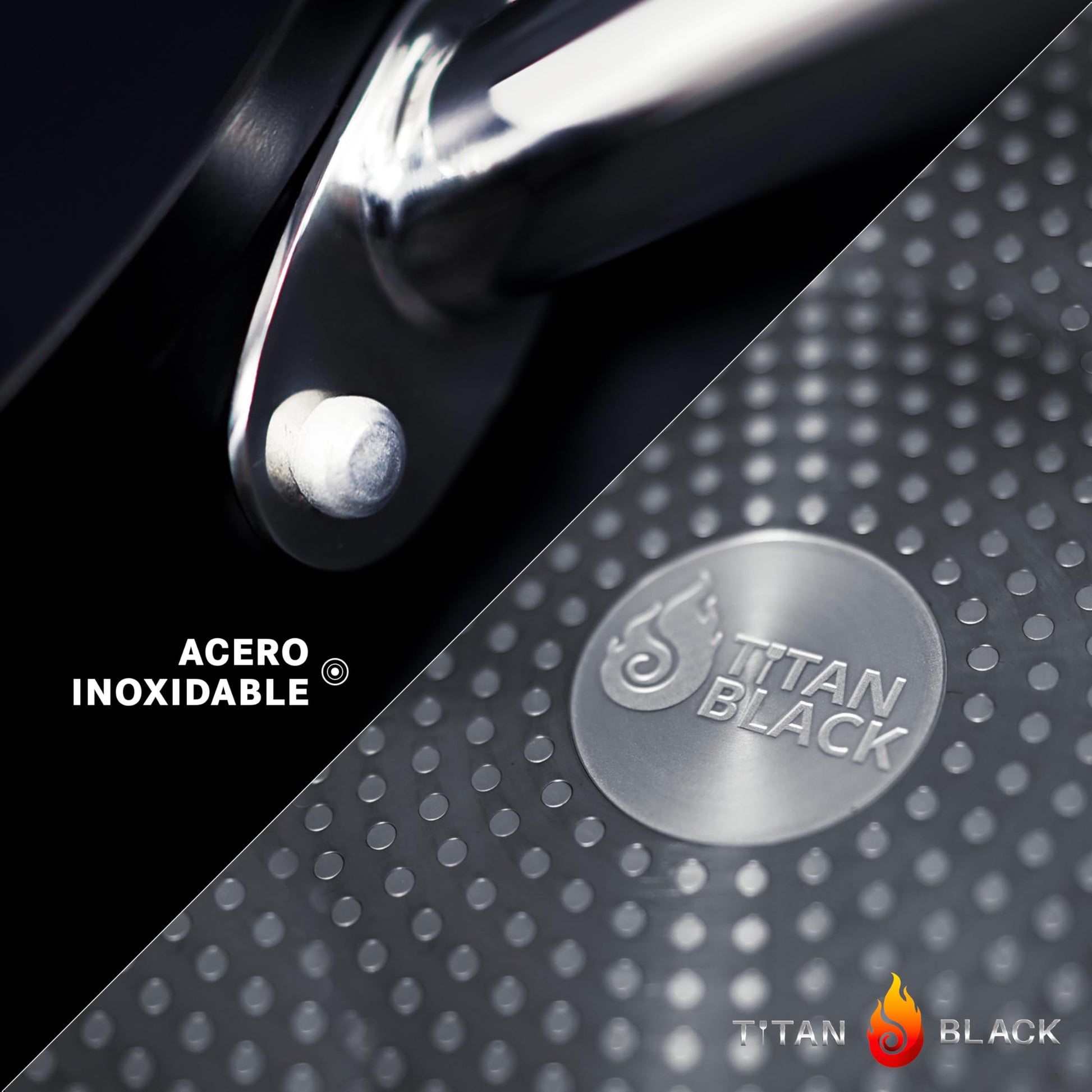 BATERIA DE COCINA ANTIADHERENTE DE TITANIO TITAN BLACK ESSENTIAL 20 PZAS