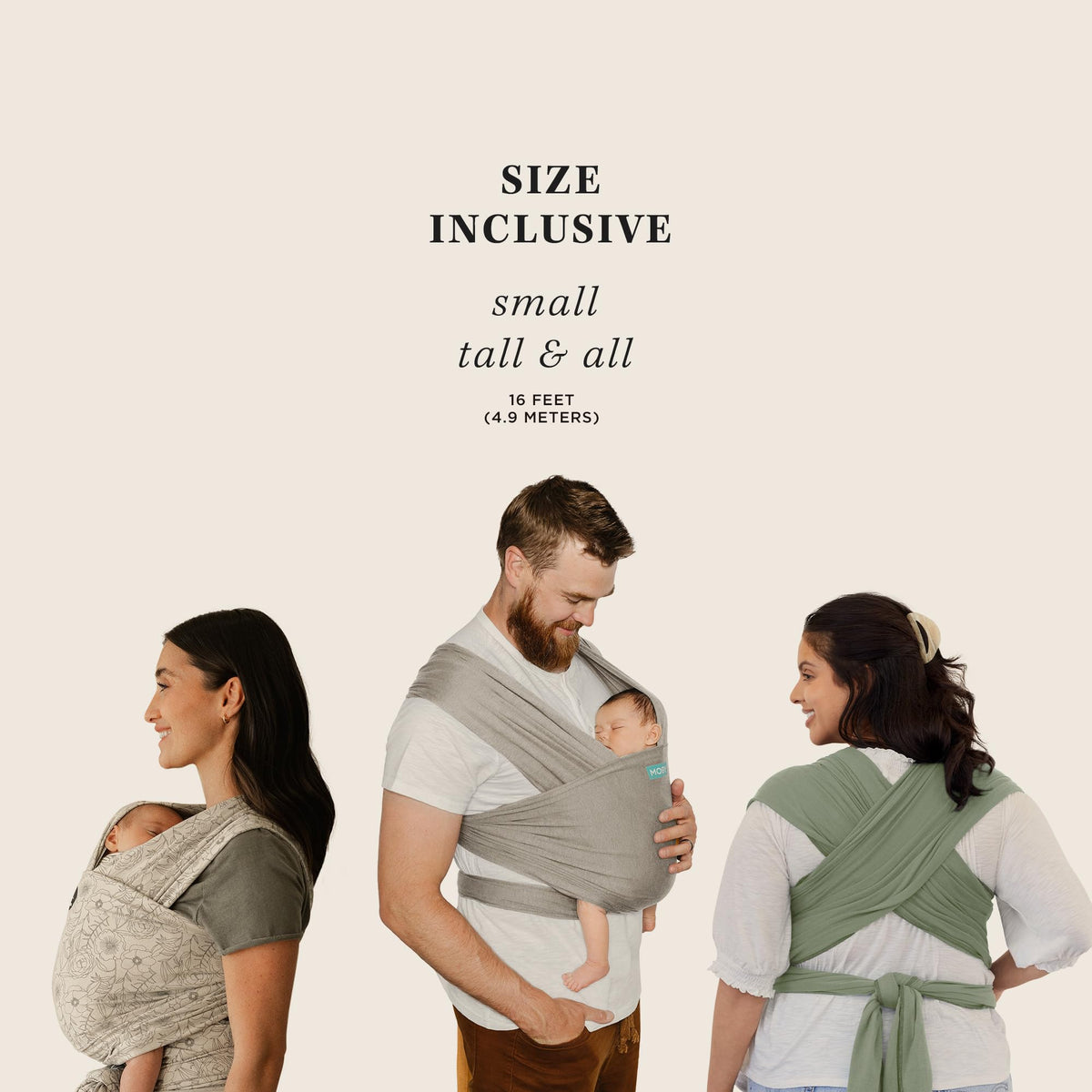 Portabebés Envolvente Moby Classic de Petunia Pickle Bottom para Recién Nacidos hasta Niños Pequeños (8-33 libras), Portabebés Tipo Cabestrillo Infantil, Diseño Ligero y Manos Libres, Ajustable para