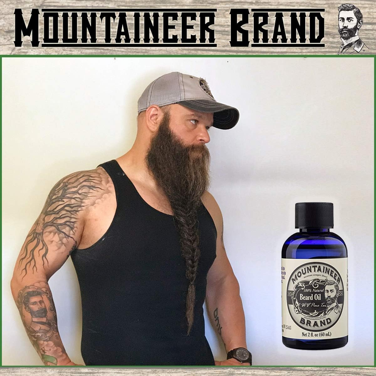 Beard Oil by Mountaineer Brand (2oz) | Barefoot (Unscented) | Premium 100% Natural Beard Conditioner