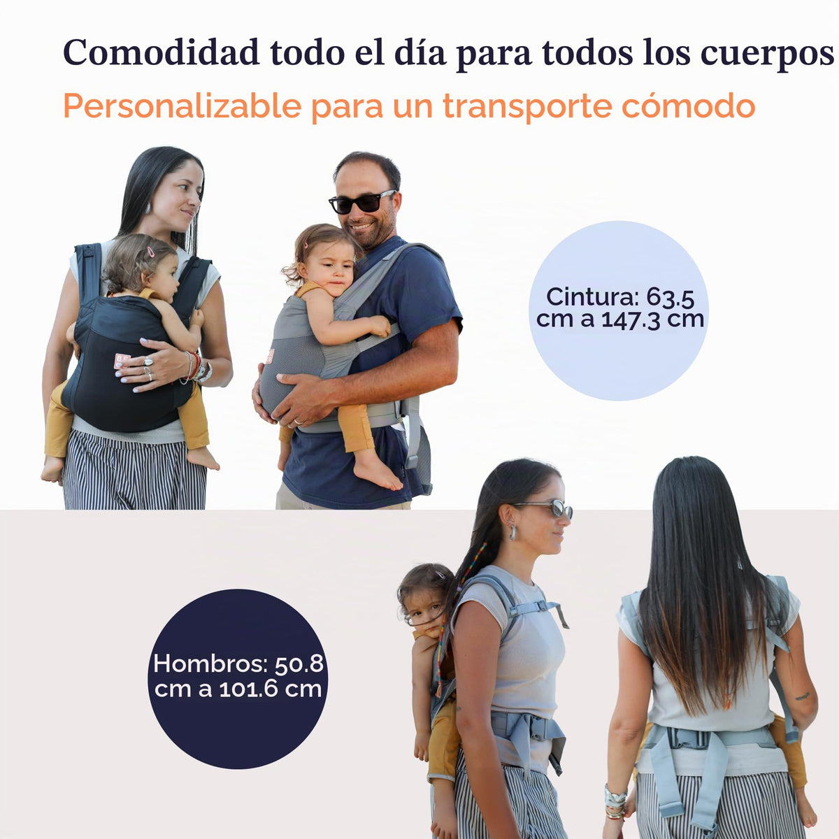 Beco Fly Mochila ligera para niños pequeños, plegable, 15-45 libras, gris