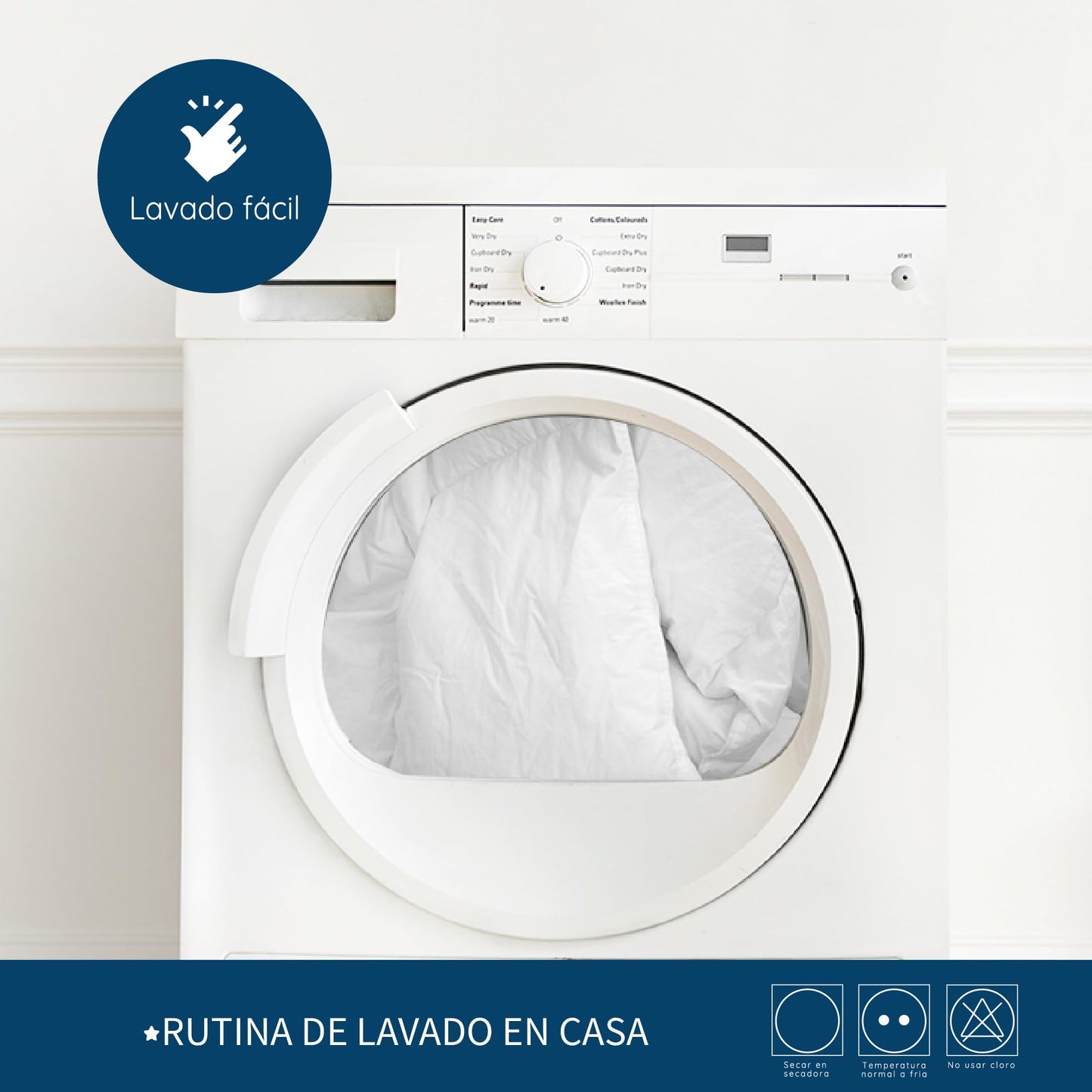 Almohadas TESSO HOME Blanco Frimeza Media Hipoalergénicas 100% Microfibra