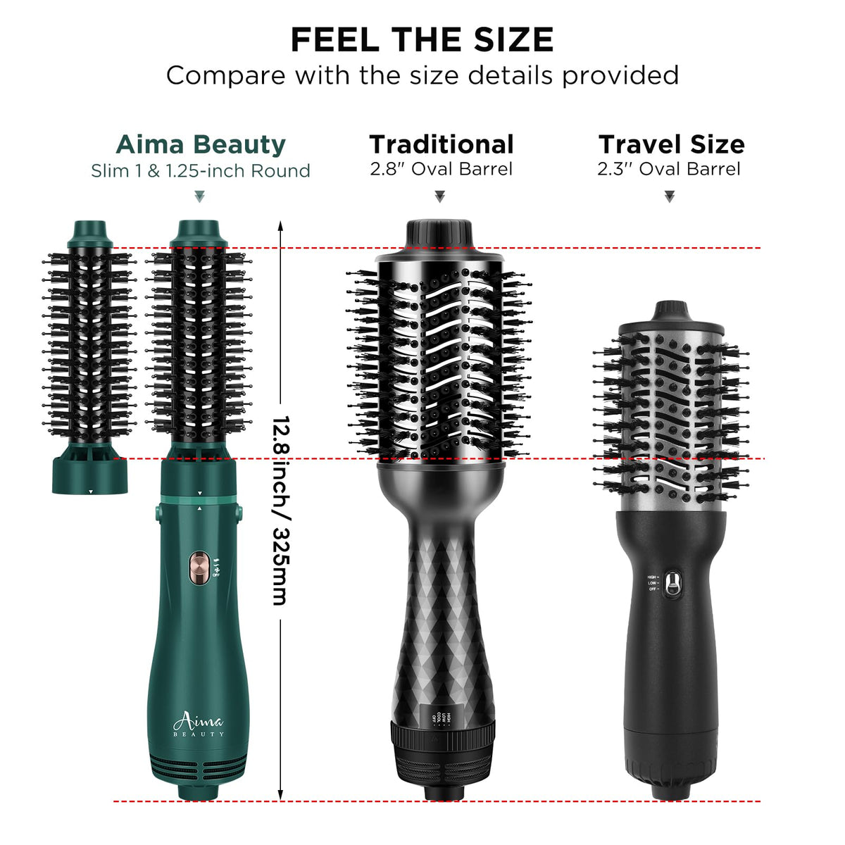 Cepillo para Polvo Aima Beauty Aire Caliente Cerámica 4 en 1