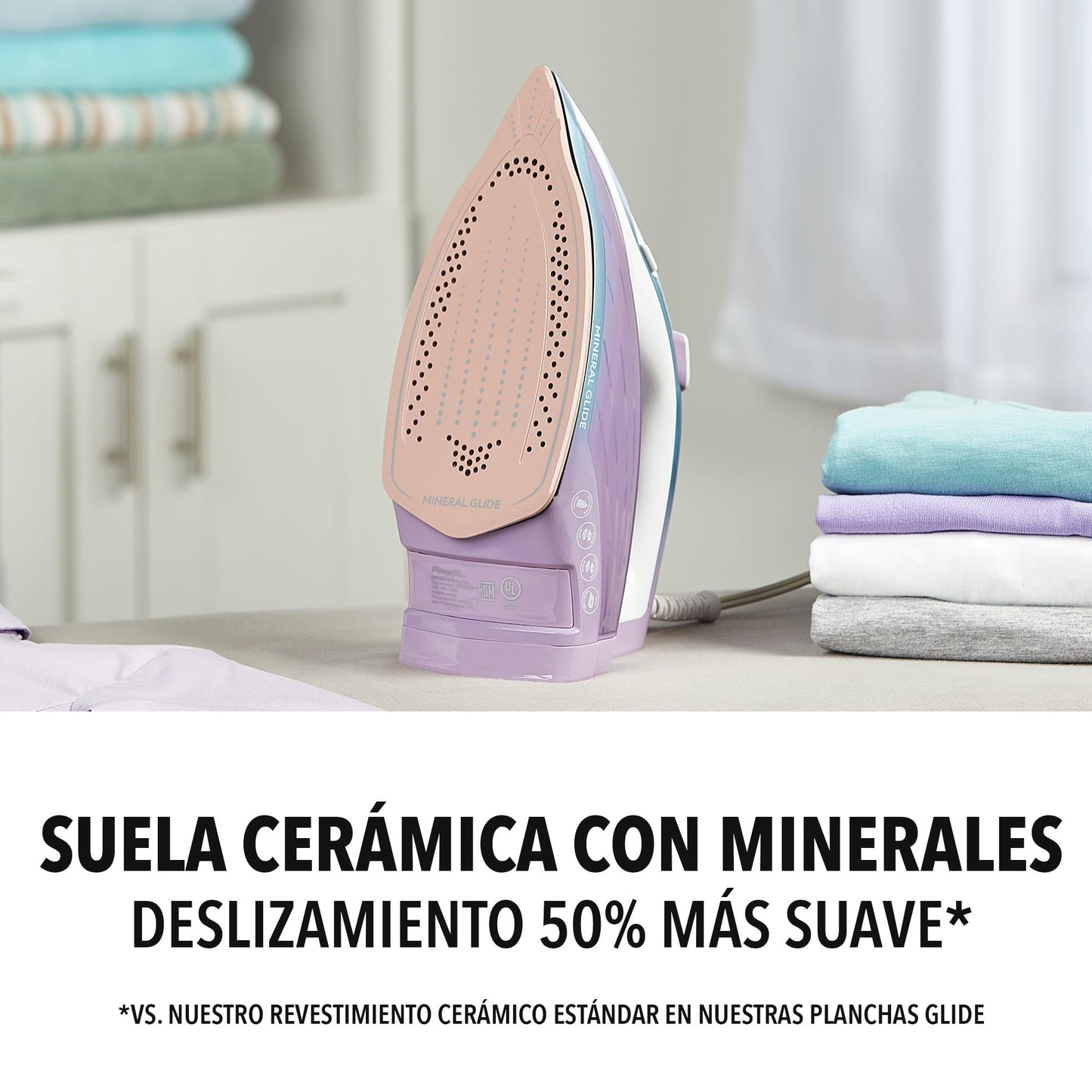 Plancha PowerXL Mineral Glide Ceramica de Vapor Contínuo