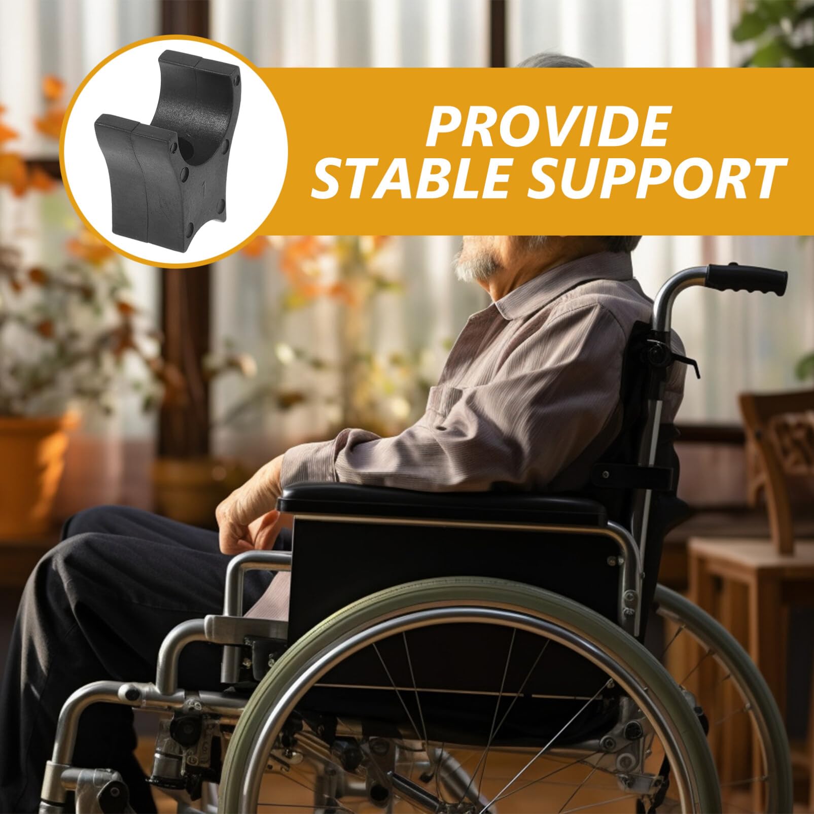 Healeved 4 Uds. Piezas De Silla De Ruedas Con Guía De Riel Para Asiento De Silla De Ruedas Soportes Para Sillas De Ruedas Piezas De Sillas De Transporte De Repuesto Para Asiento De Silla