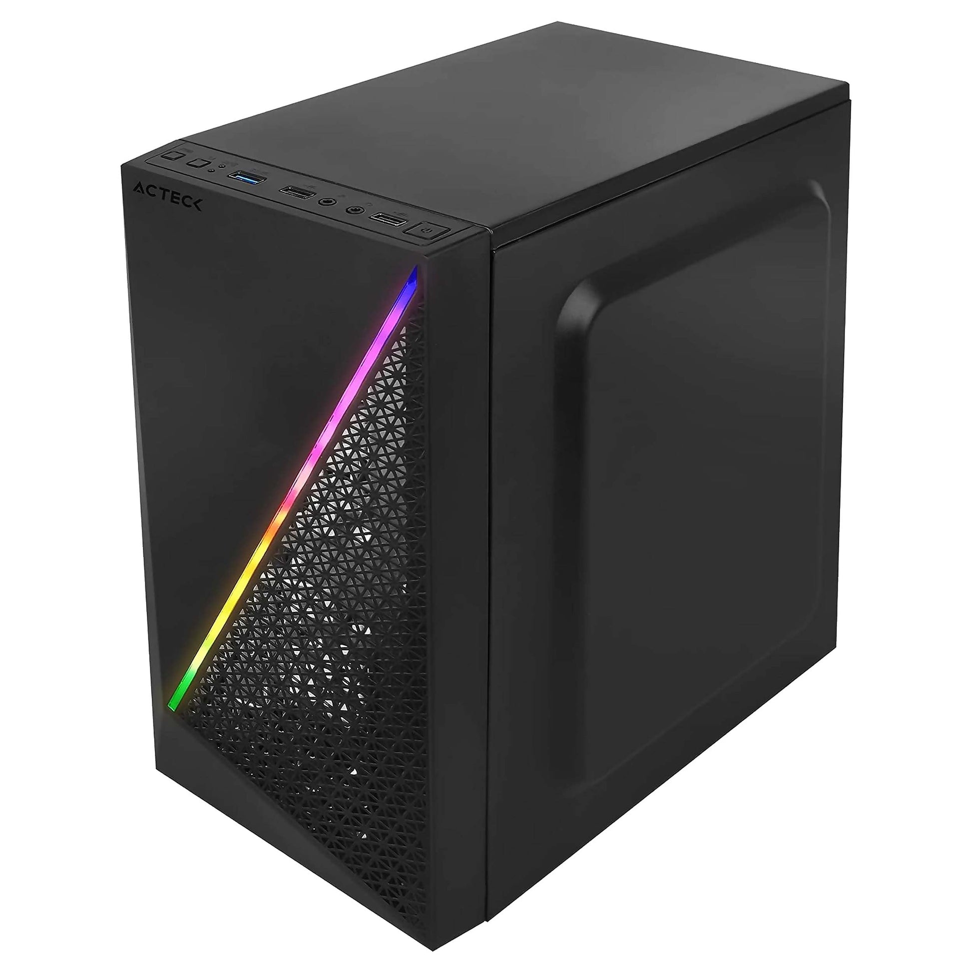 Computadora de Escritorio PC Gamer PSA Computo y Papelería Luz RGB Ryzen 3 3200G 8GB RAM 3200MHZ 500GB SSD M.2 WiFi