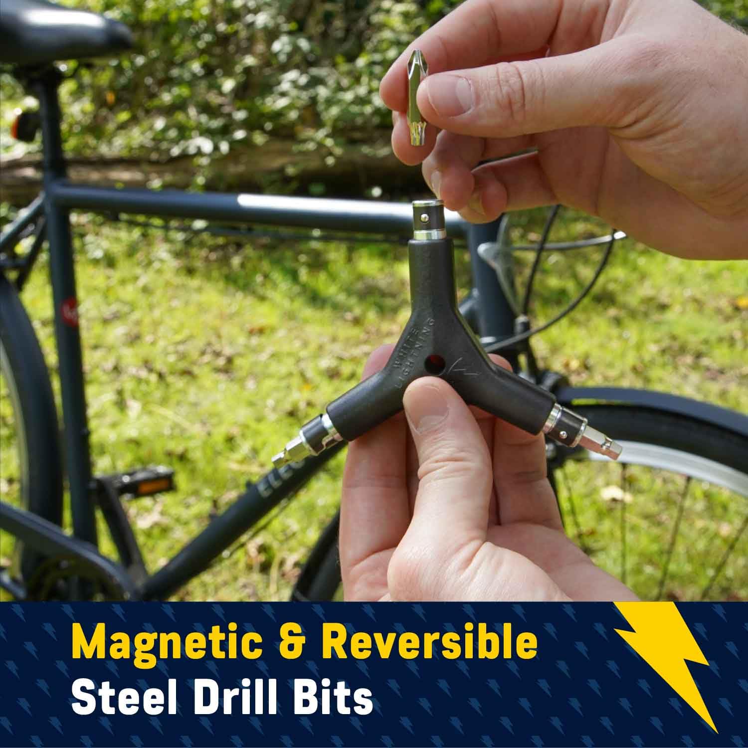 Herramienta de Mantenimiento para Bicicletas White Lightning Blanco 6 en 1