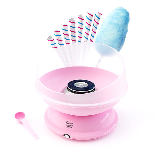Cotton Candy Express CC1000-S - Máquina de algodón para caramelos, color rosa. Fácil de usar y limpiar. Un gran valor, nostalgia y diversión para niños y adultos. Viene con manual de instrucciones y