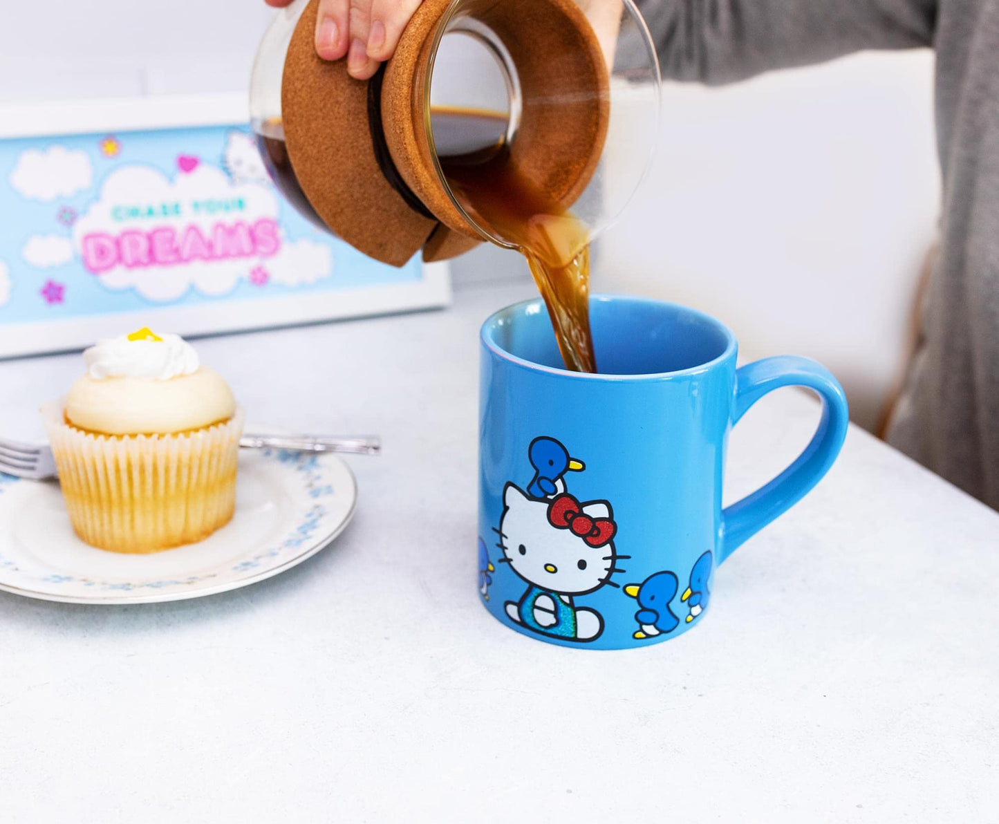 Taza de Cerámica Sanrio Hello Kitty Azul Brillante