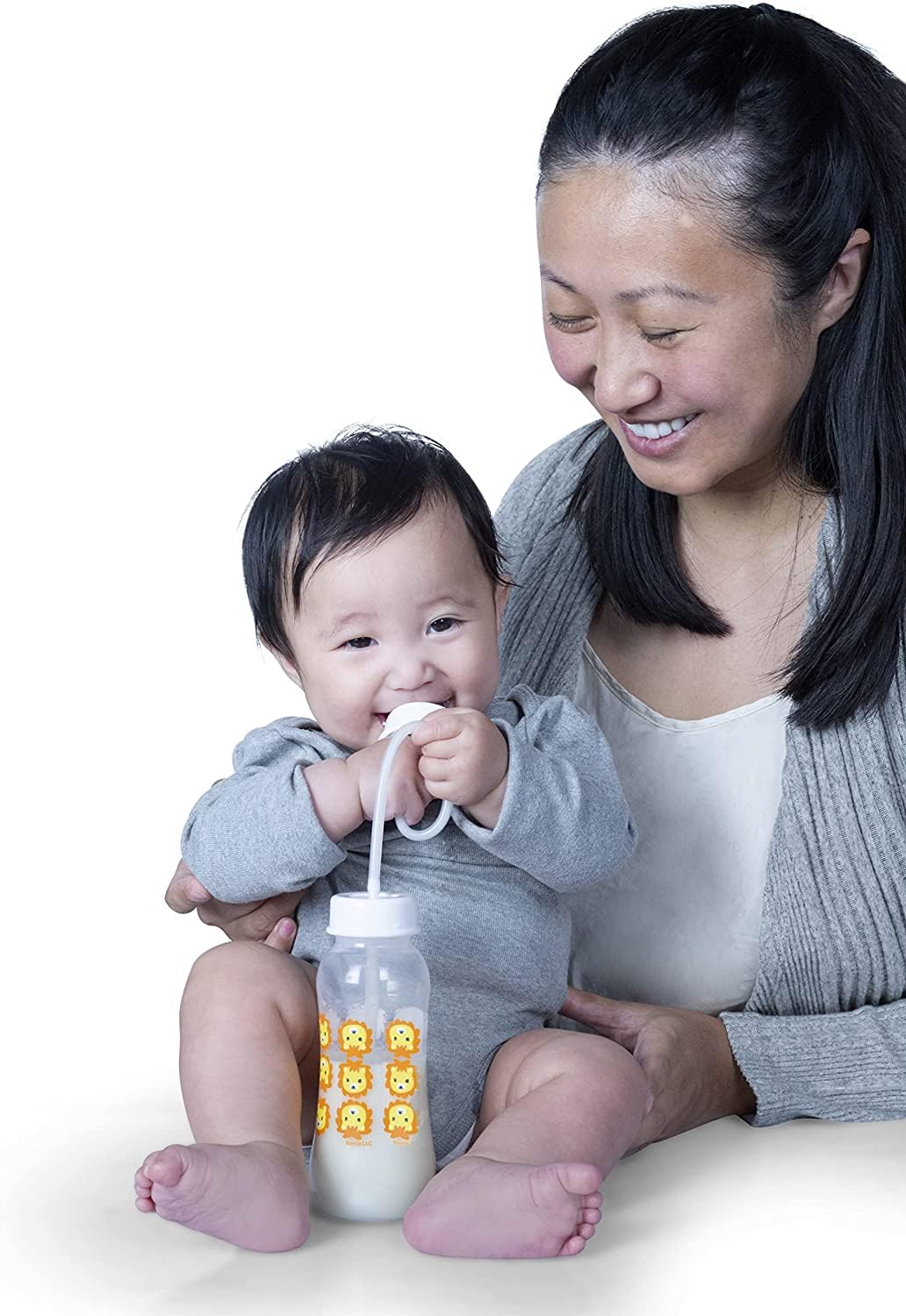 Repuestos de Chupones y Tubos Podee Transparente Manos Libres para Biberón