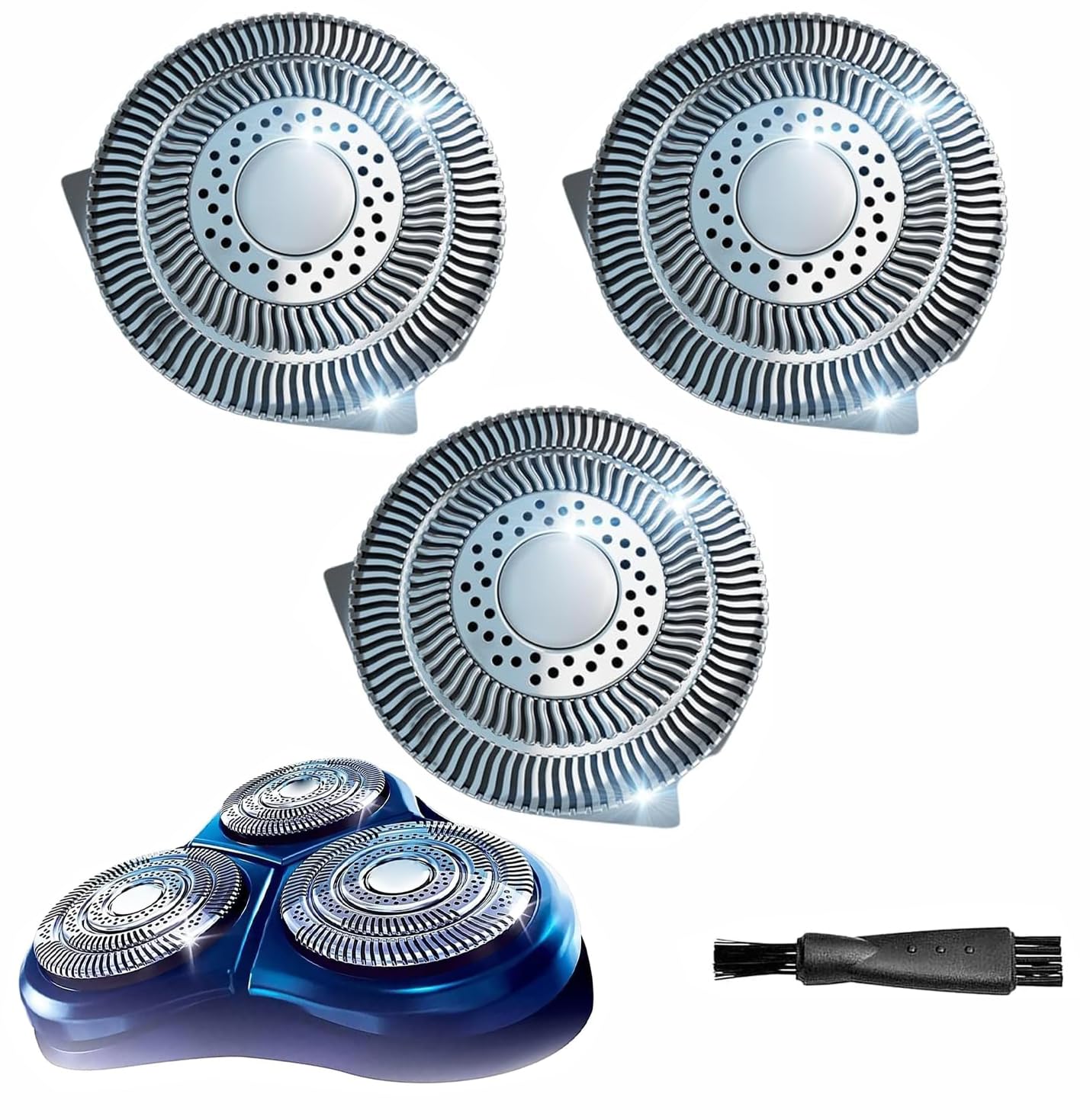 Cabezales de Repuesto HQ9 Compatibles con Philips Norelco SpeedXL HQ9080 HQ9070 PT920 8140XL-8170XL HQ8140 HQ8142, Cuchillas Afiladas （3pcs）