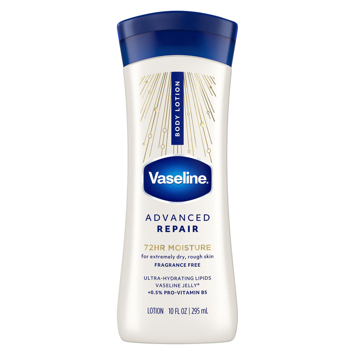 Vaseline Intensive Care Body Lotion, Advanced Repair Unscented, 10 oz