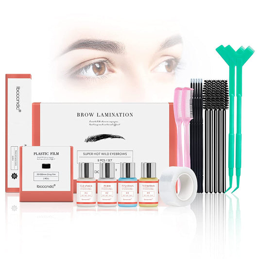 Kit de Laminación de Cejas, Kit de Permanente de Cejas, Kit de Elevación de Cejas, Brow Lift Kit Permanente Profesional para Cejas Semipermanente de Bricolaje para Uso Doméstico de Salón (A)
