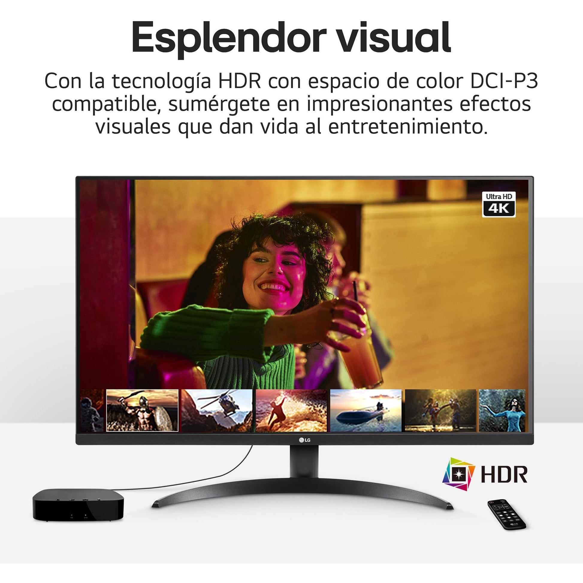 LG Monitor 32UR500 UHD (3840 x 2160) 32" Refresh Rate 60 Hz, Tiempo de Respuesta 4ms (GtG at Faster), Contrast Ratio de 3000:1, Compatible con AMD Freesync