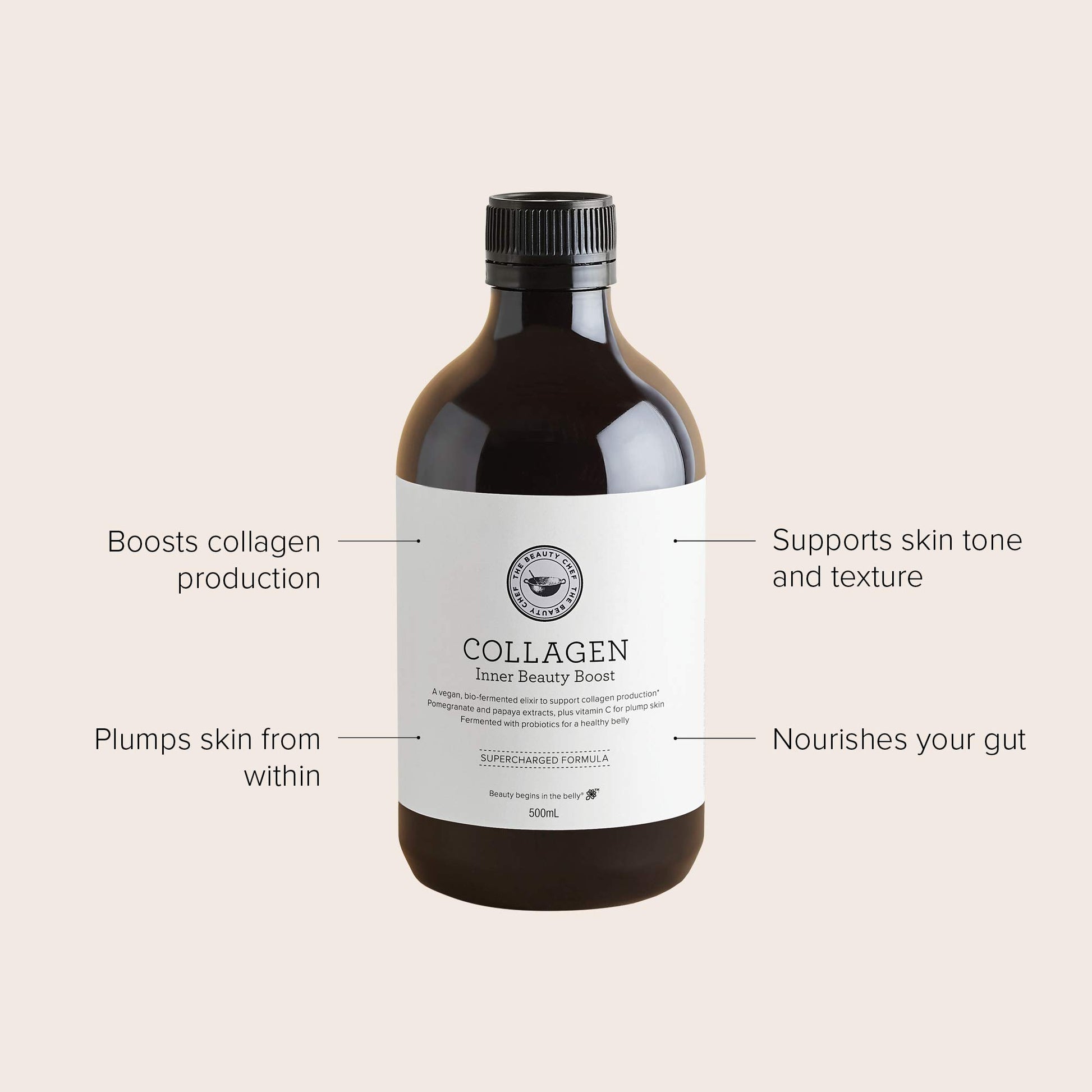 The Beauty Chef - Organic Collagen Inner Beauty Boost (16.9 fl oz / 500 ml)