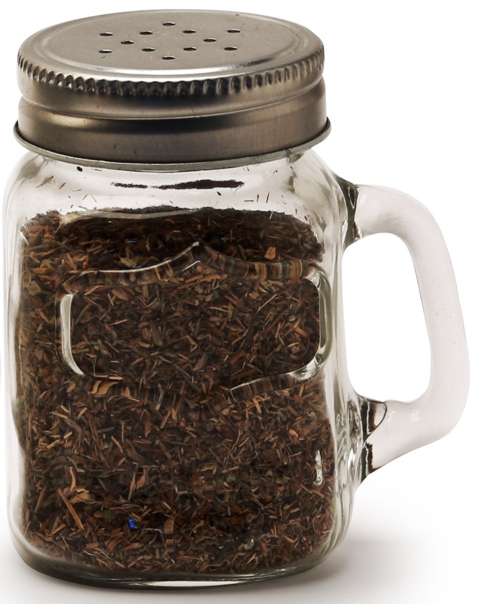 Circleware Mason Yorkshire Jar Mug Salt and Pepper Shakers with Glass Handles and Metal Lids, 5 Ounce, Set of 2 in Gift Box, Limited Edition Glassware Serveware by Circleware