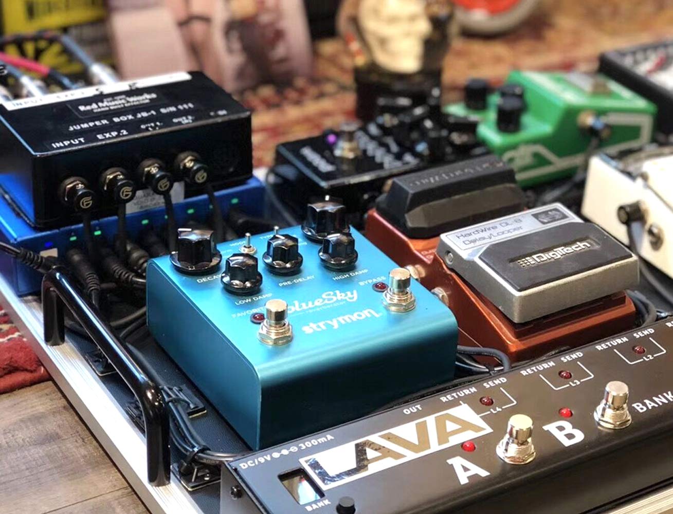 GHOSTFIRE Kit de cable pedalera sin soldadura, 6.5 pies, 10 conectores D-sub macho a macho, compatible con bajo, pedales de guitarra eléctrica, amplificadores y efectos rack