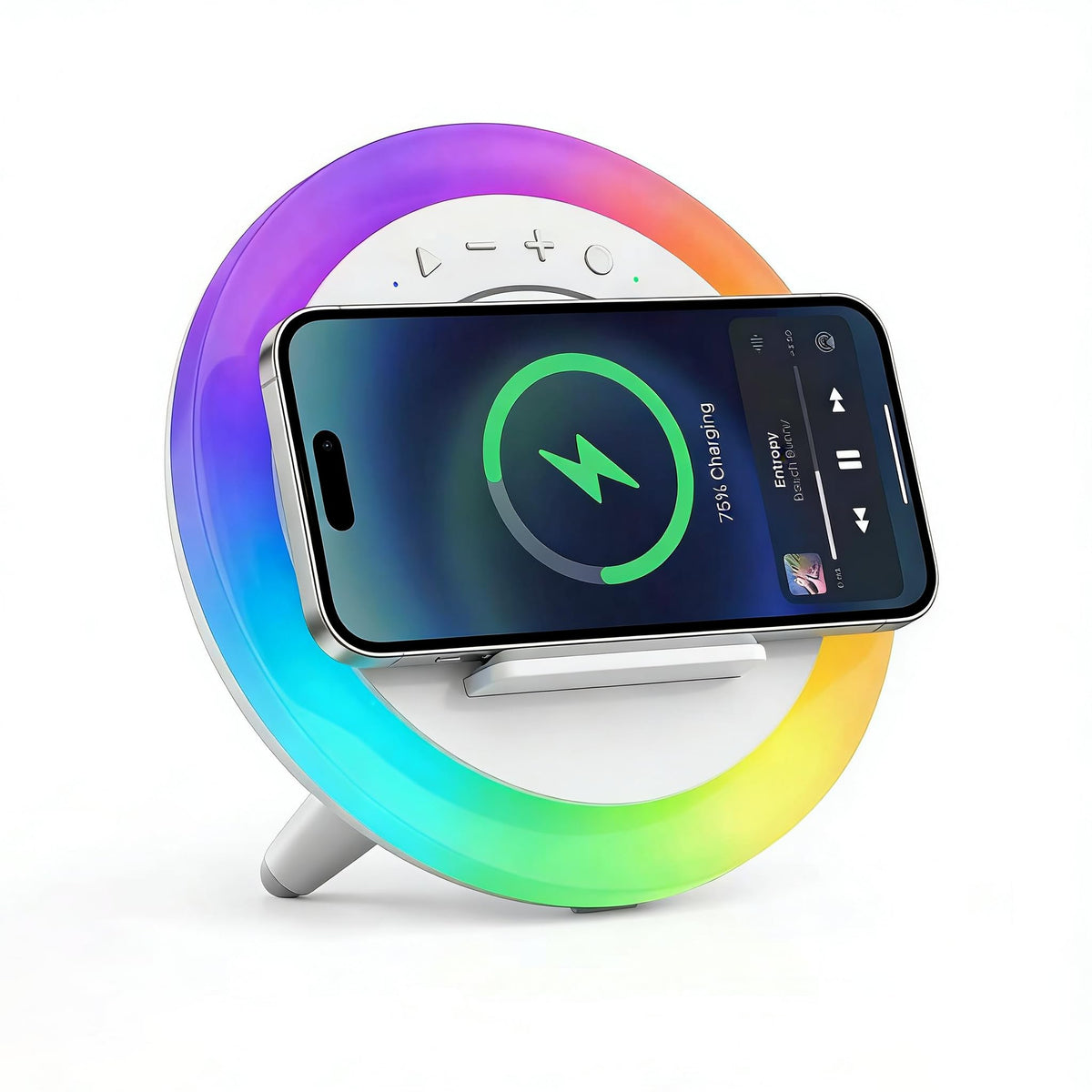 Altavoz Bluetooth SIDVAR Luces Nocturnas Carga Inalámbrica Batería 15W para Adolescentes
