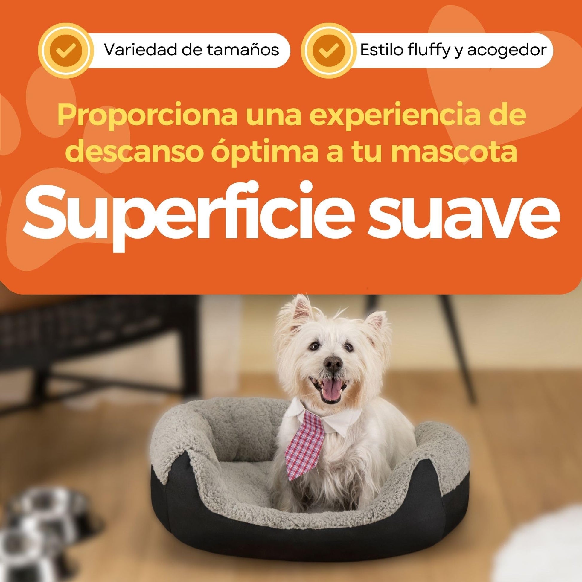 Cama para Perro Hills Negra con Forro Acolchonado Medium