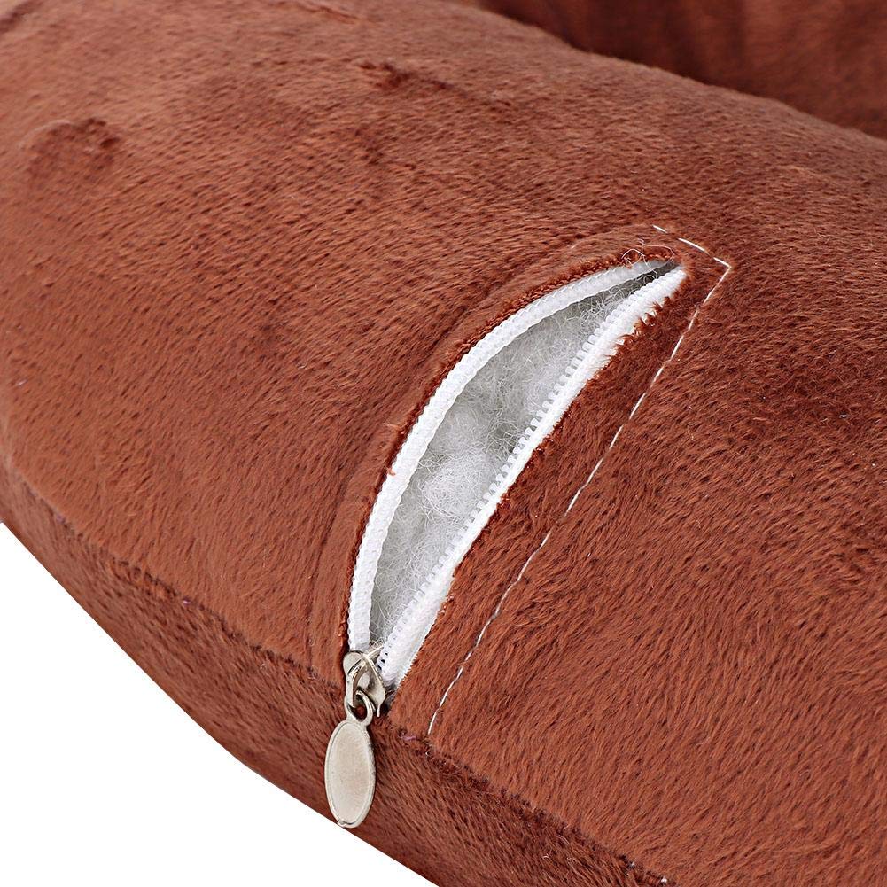 Cojín de Almohada de Pecho Almohada de Apoyo de Pecho para salón de Belleza Cojín de Almohada de Pecho de Masaje SPA(Café Oscuro)