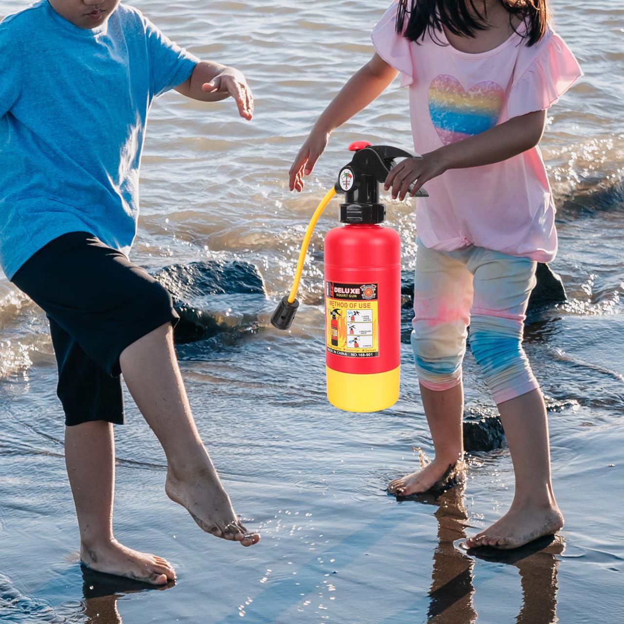 Cabilock Juguete De De Agua De Fuego Juguete De Lucha Al Aire De Agua Juguete De Presión De Aire De Agua De Agua Fuego 2a10bc El Plastico Rociar Agua Detector Niño