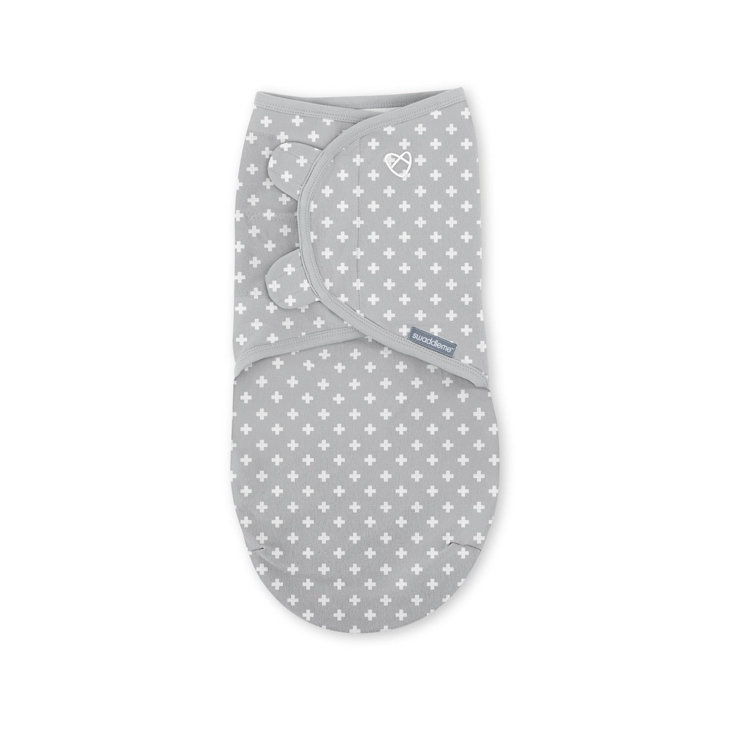 SwaddleMe - Envoltorio original de 3 piezas, diseño de lunares entrecruzados, pequeño