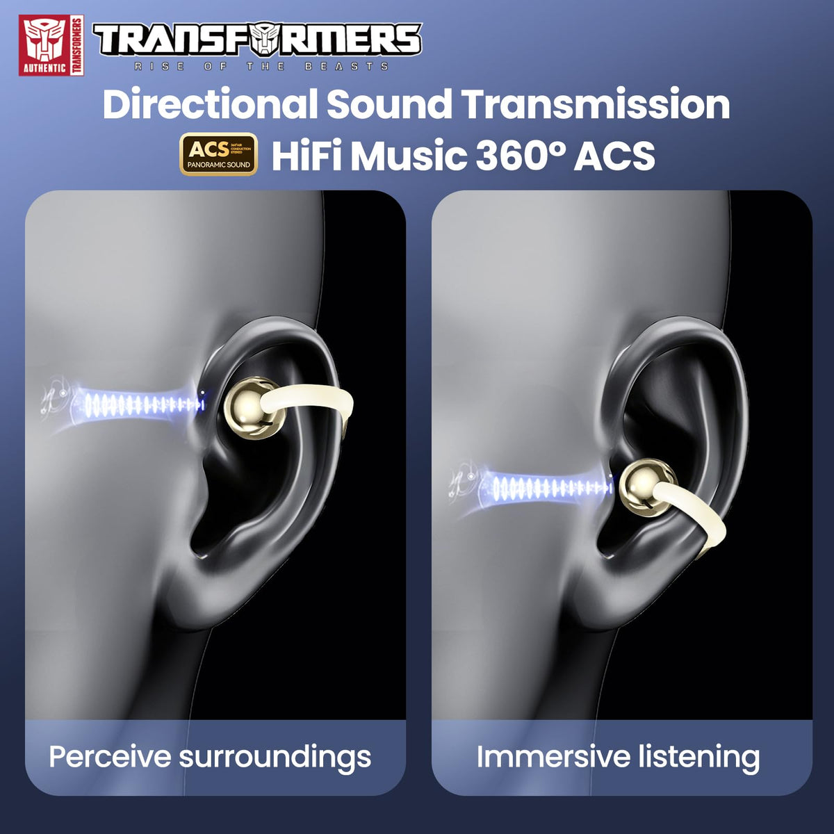 Auriculares Deportivos Inalámbricos Transformers Blanco Clip