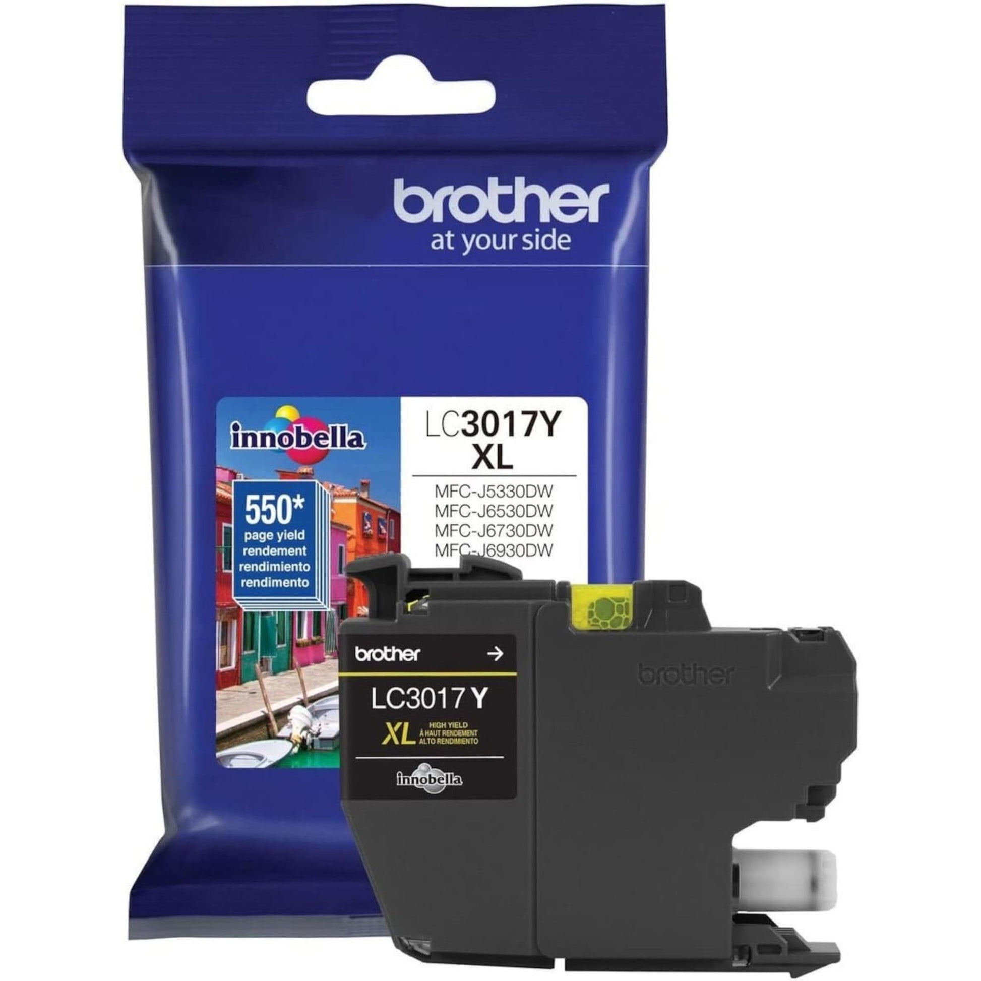 BROTHER - Cartucho de tinta amarilla de alto rendimiento LC3017Y