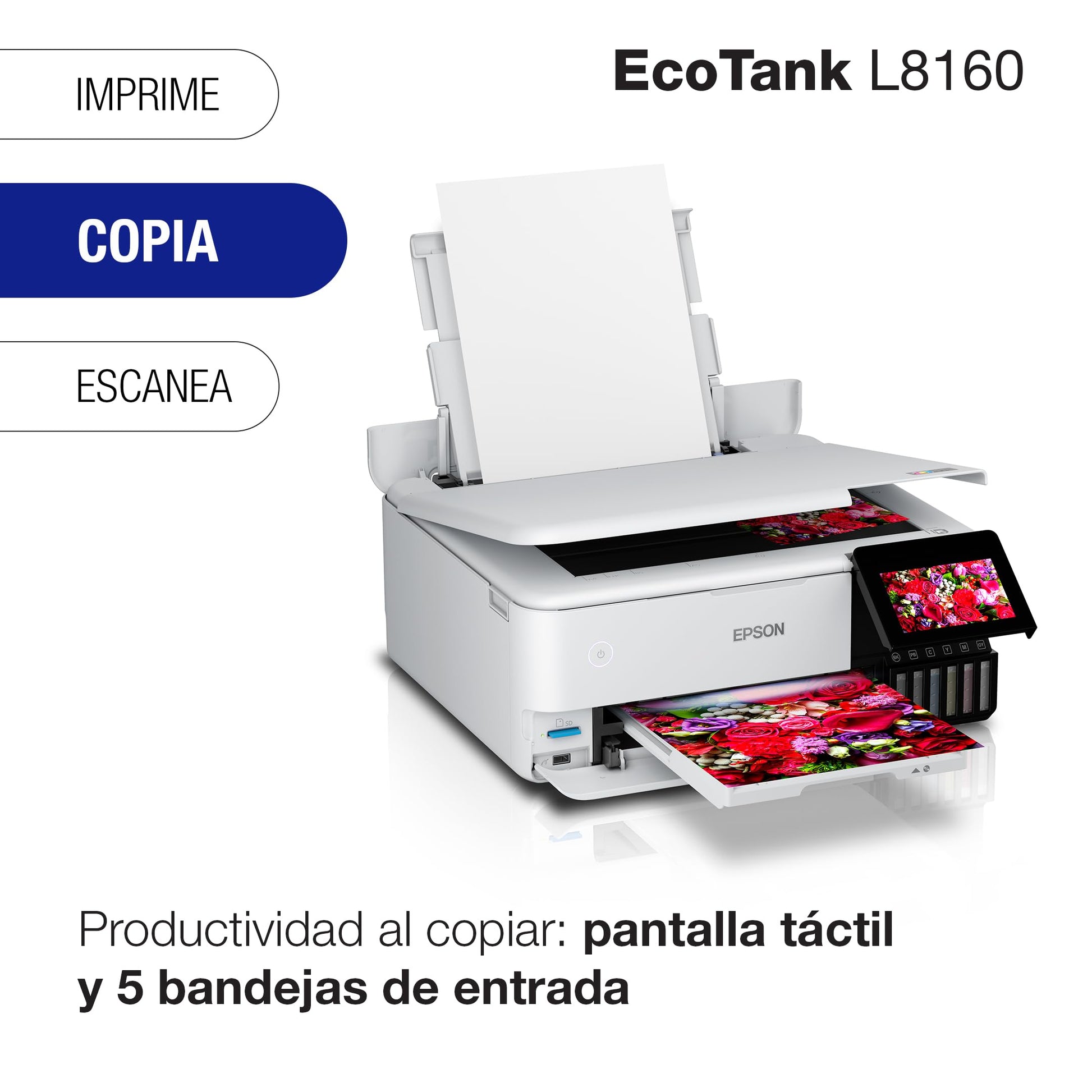 Epson Ecotank Impresora Fotográfica Multifuncional L8160