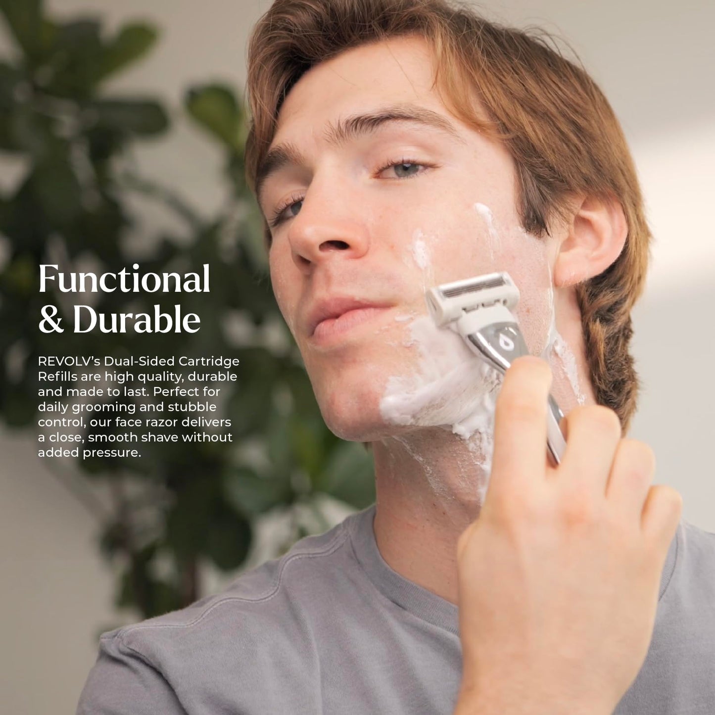 REVOLV Repuestos para Maquinillas de Afeitar de Doble Filo(Paquete de 2), Maquinillas de Afeitar Premium para Hombre con Hojas de Acero Sueco, Afeitado Suave para Pieles Sensibles, Ideales para El Cui
