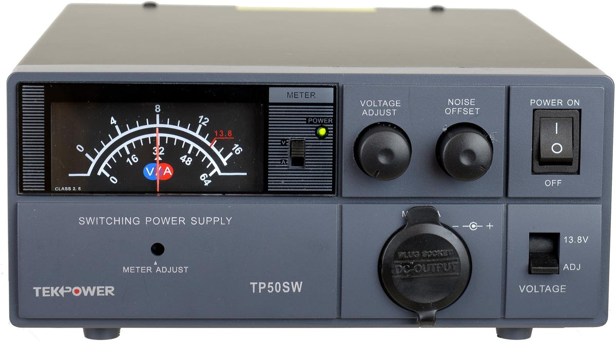 Fuente de Alimentación Analógica TekPower TP50SW 50 Amp 13,8 V DC con Cargador de Mechero