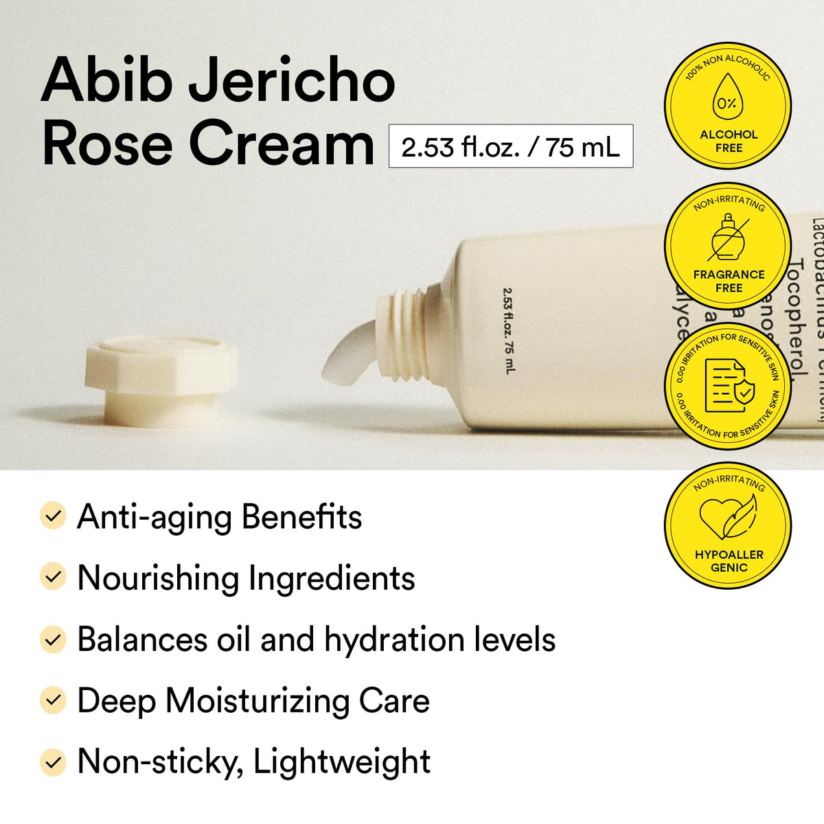 Abib Crema Hidratante Jericho Rose Creme Nutrition Tube de 75ml