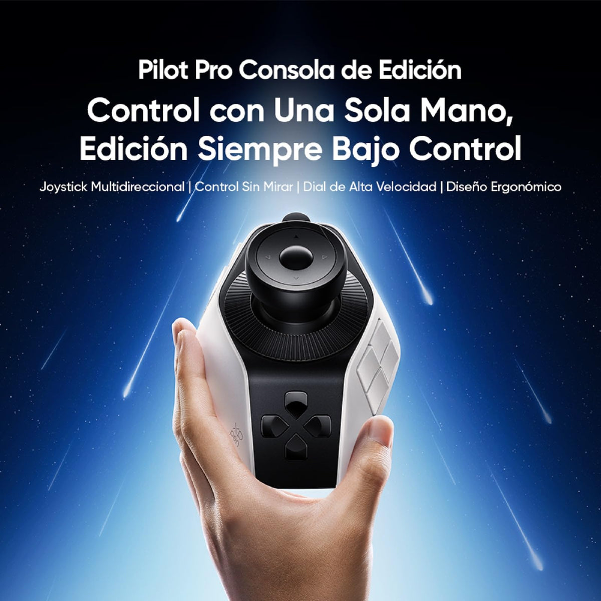 Consola de Edición XPPen Pilot Pro Gris con Joystick y 3 Perillas