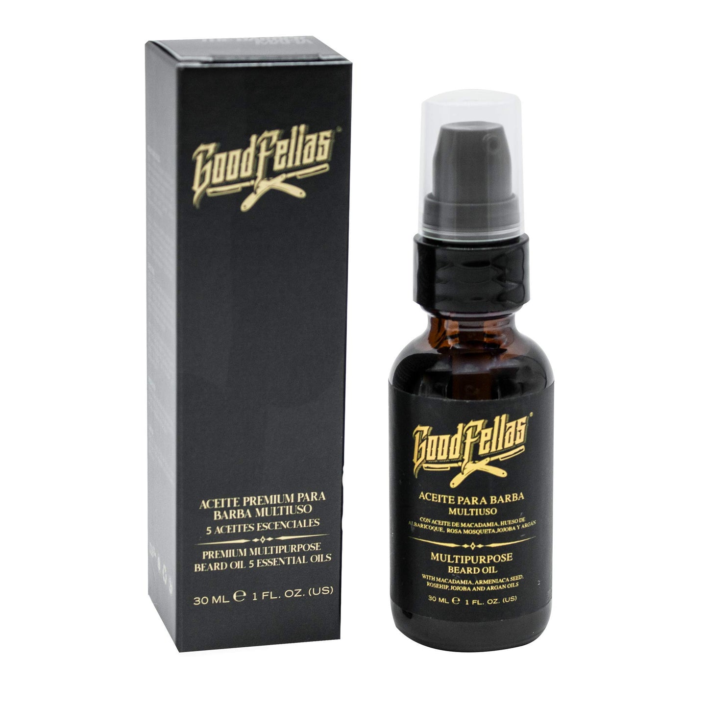 GoodFellas Aceite Premium para Barba 30 ml con Aceites Esenciales