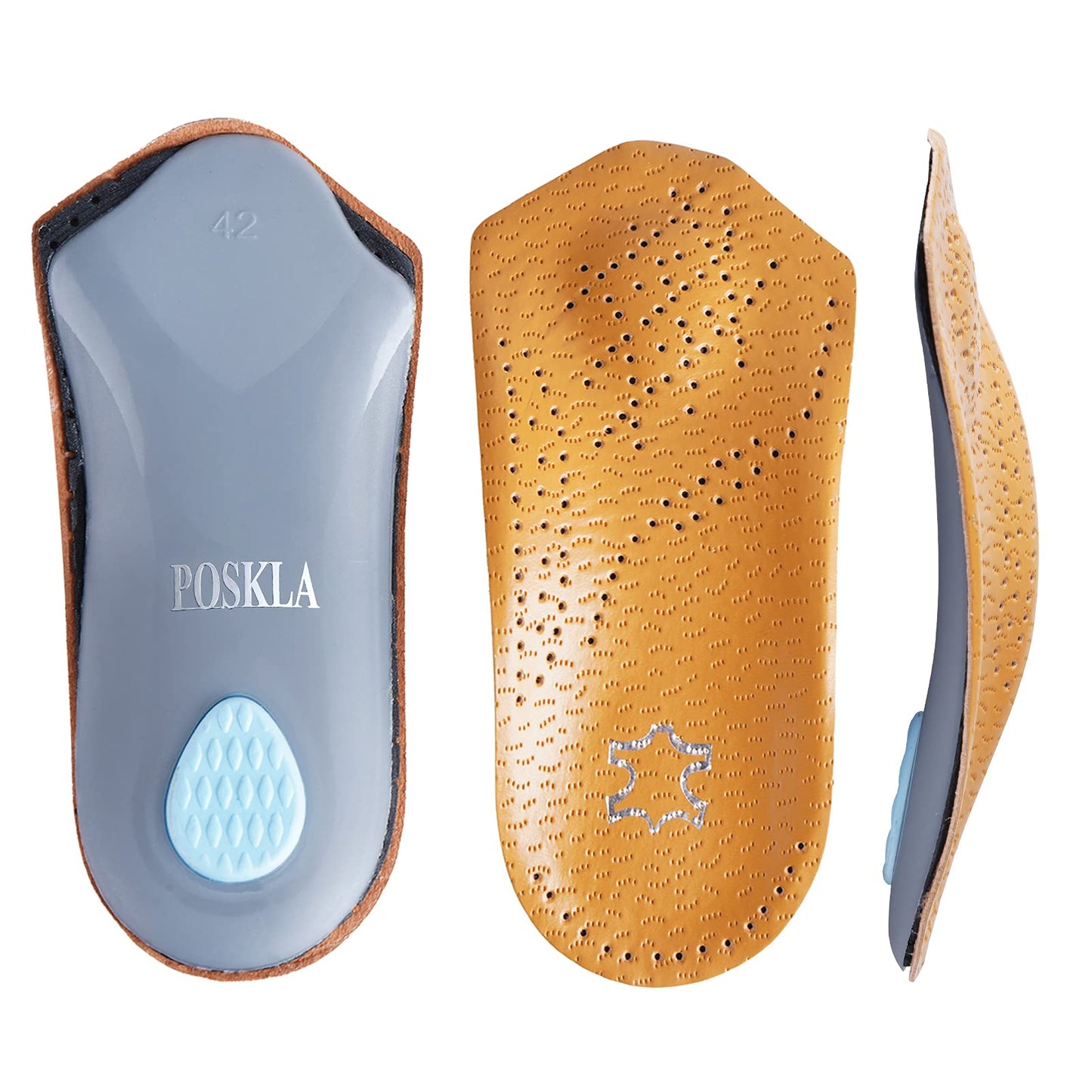 Plantillas Soporte de Arco Fascitis Plantar Única XL alivio del Dolor para Hombre y Mujer