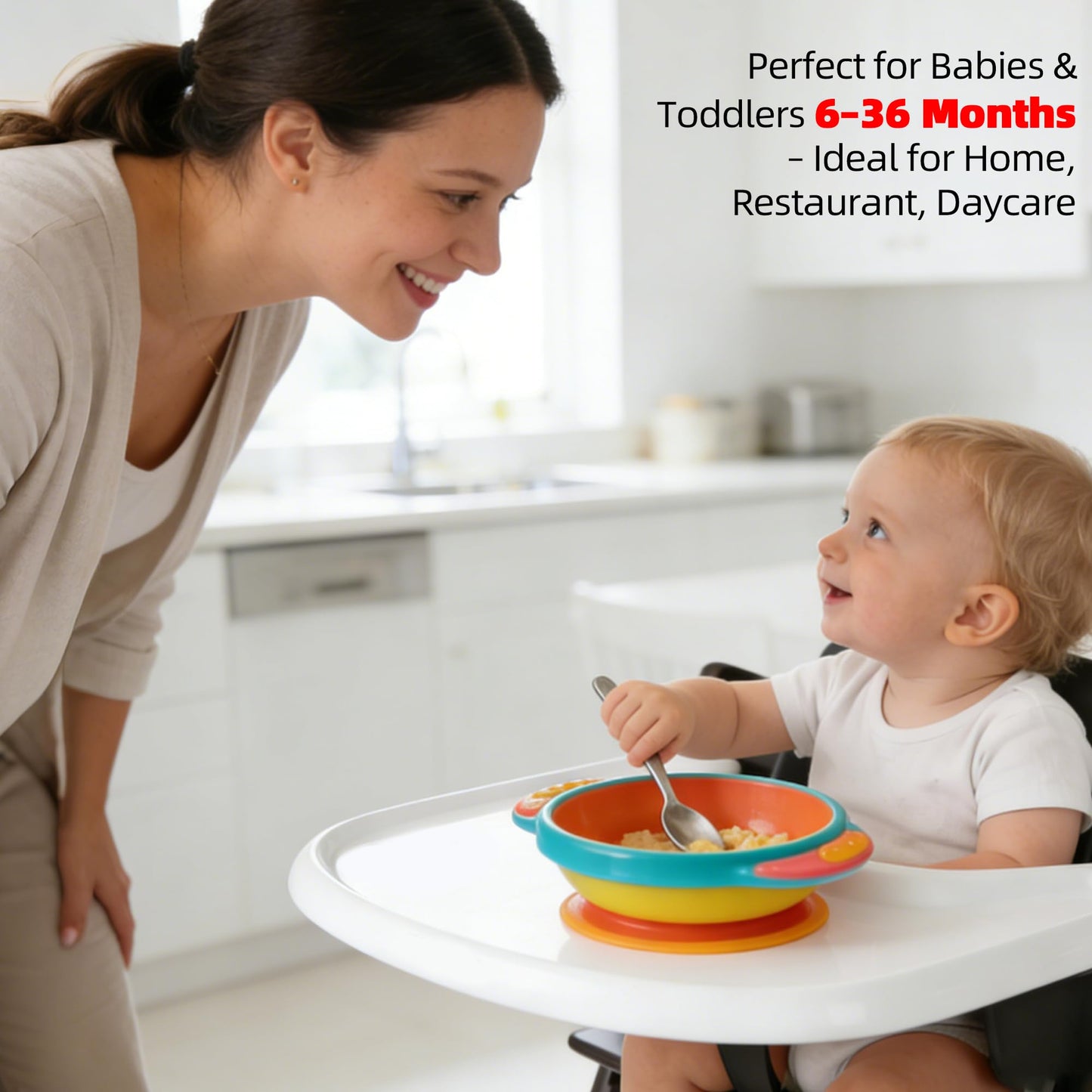 LuQiBabe Bandeja para Silla Alta de Bebé Compatible con Silla Stokke Tripp Trapp (V2 y posteriores) con Superficie Lisa y Fuerte Poder de Succión Hecha de Plástico Seguro para Alimentos (Libre de BPA