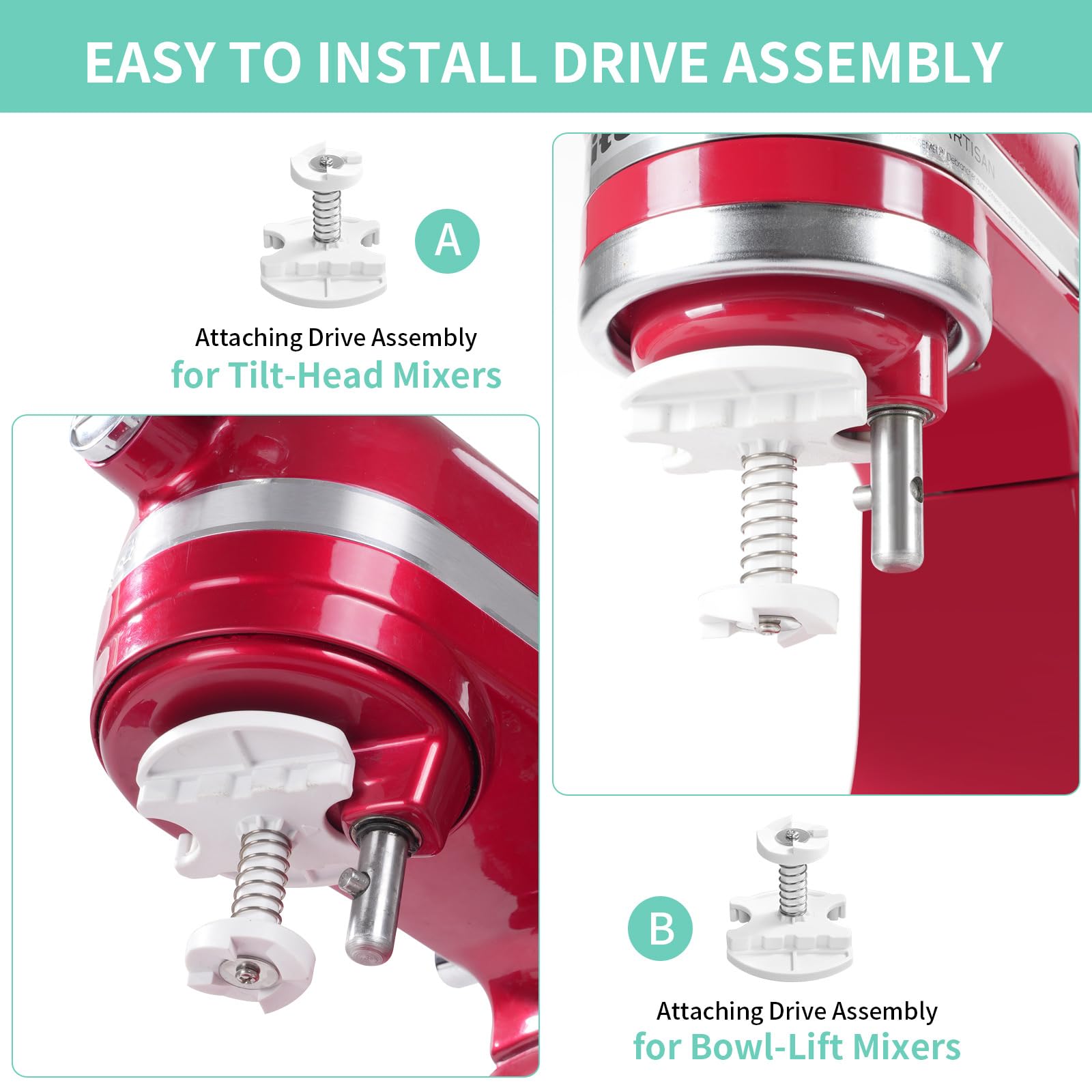 Accesorio de Helado KitchenAid Blanco Compatible con Mezcladores 4.5-7QT y Lavavajillas