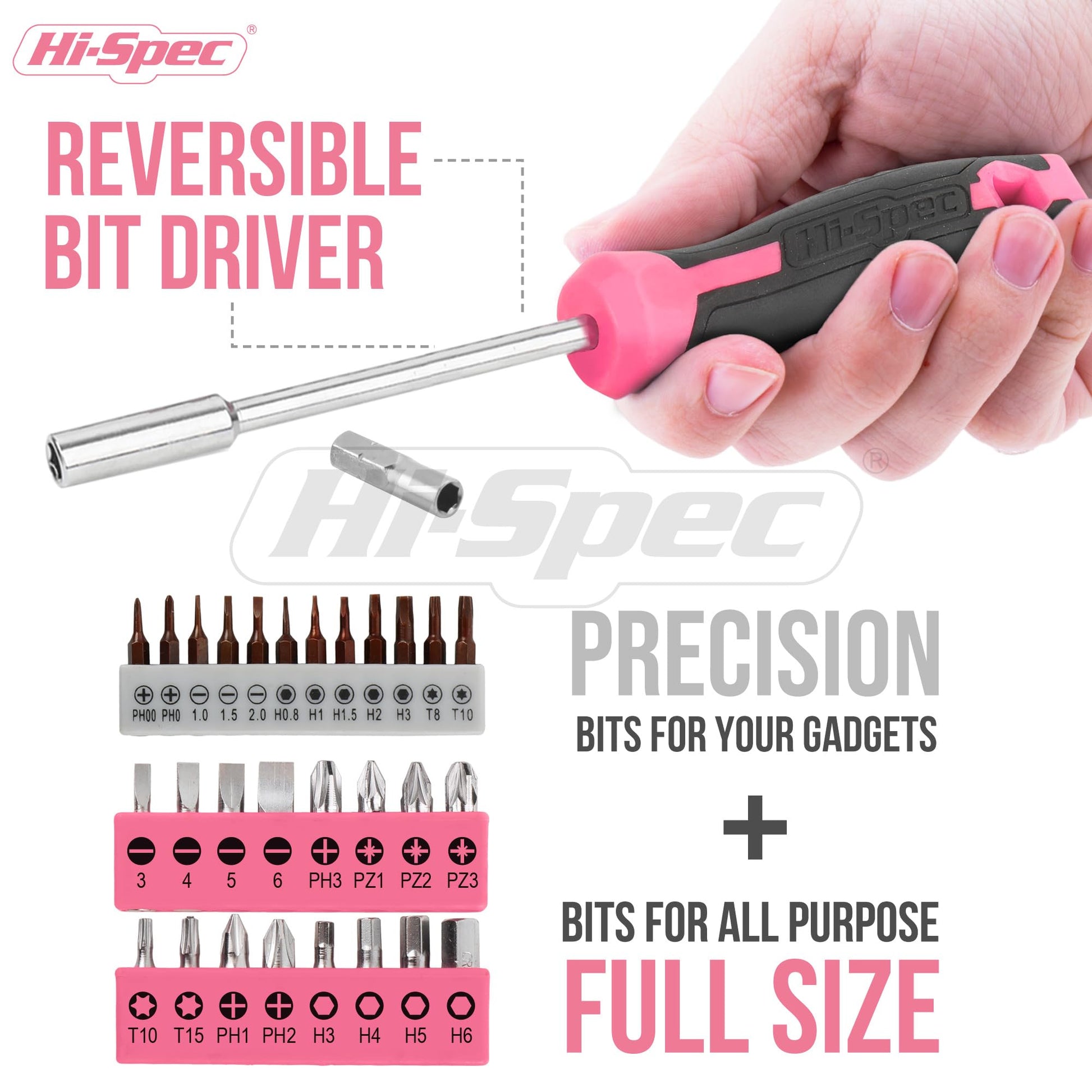 Hi-Spec Juego de Herramientas Básicas de 42 Piezas. Caja de Herramientas Manuales para el Hogar y la Oficina. Kit/Set Ideal para Reparacion, Bricolaje, y Mantenimiento. Incluye Maletin de Transporte